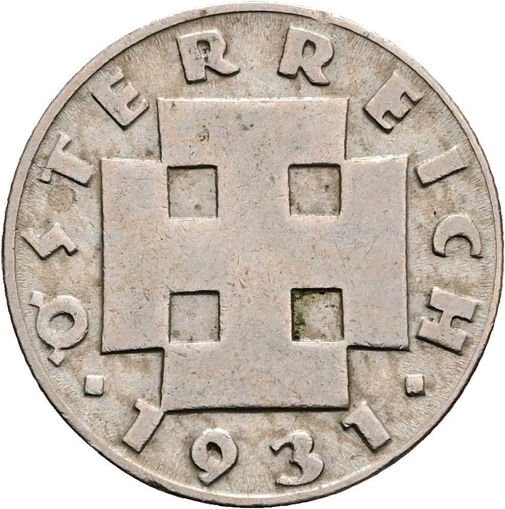 5 Groschen 1931 – Rückseite