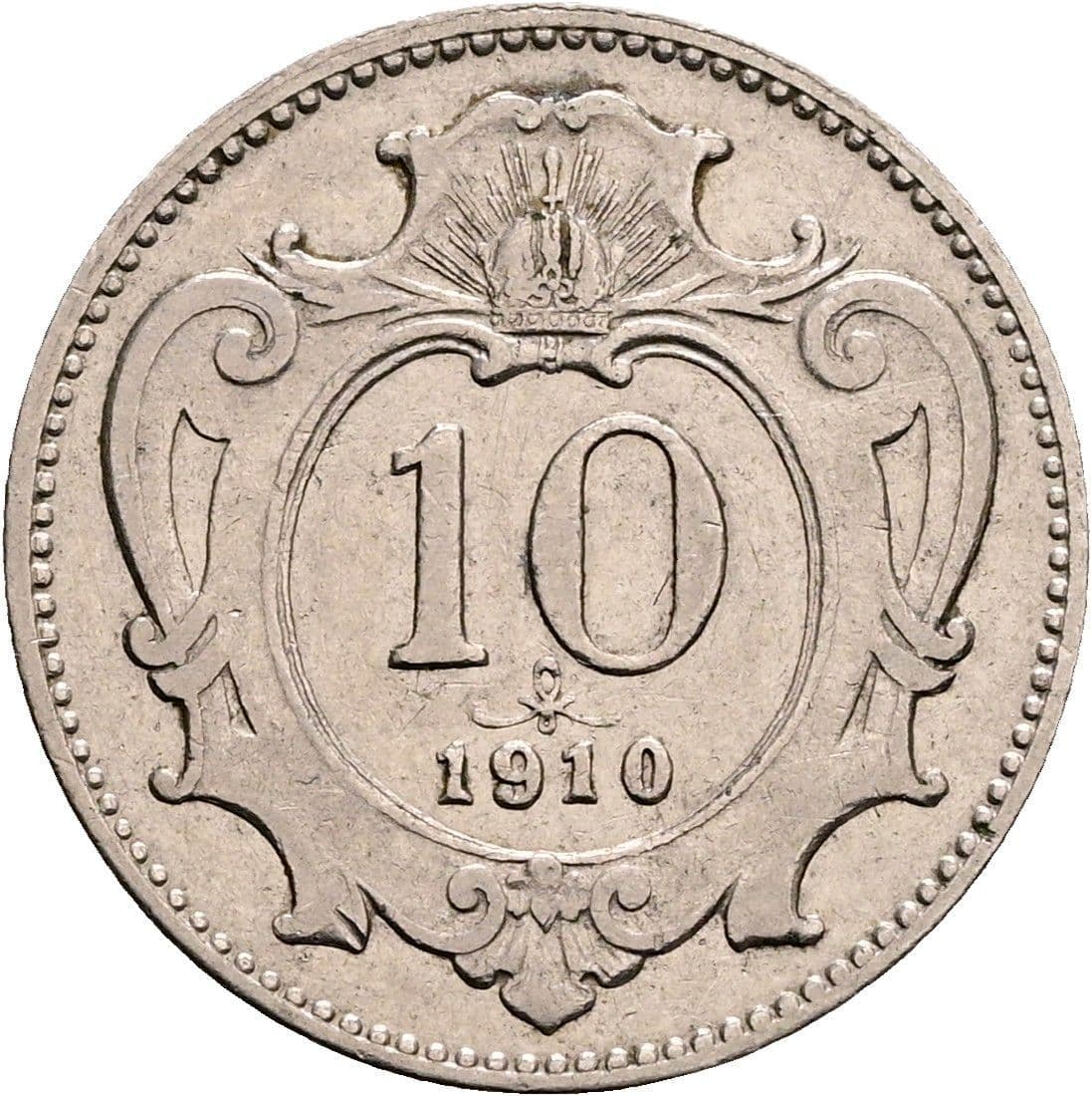 10 Heller Franz Joseph I. 1848-1916 1910 – Vorderseite