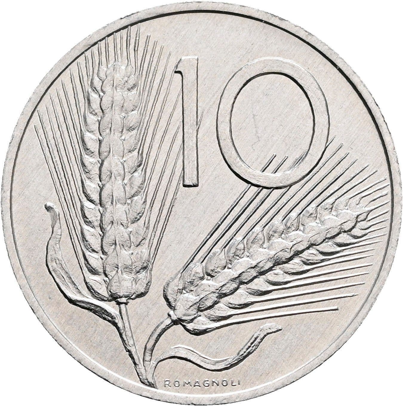 10 Lire 1980 – Vorderseite