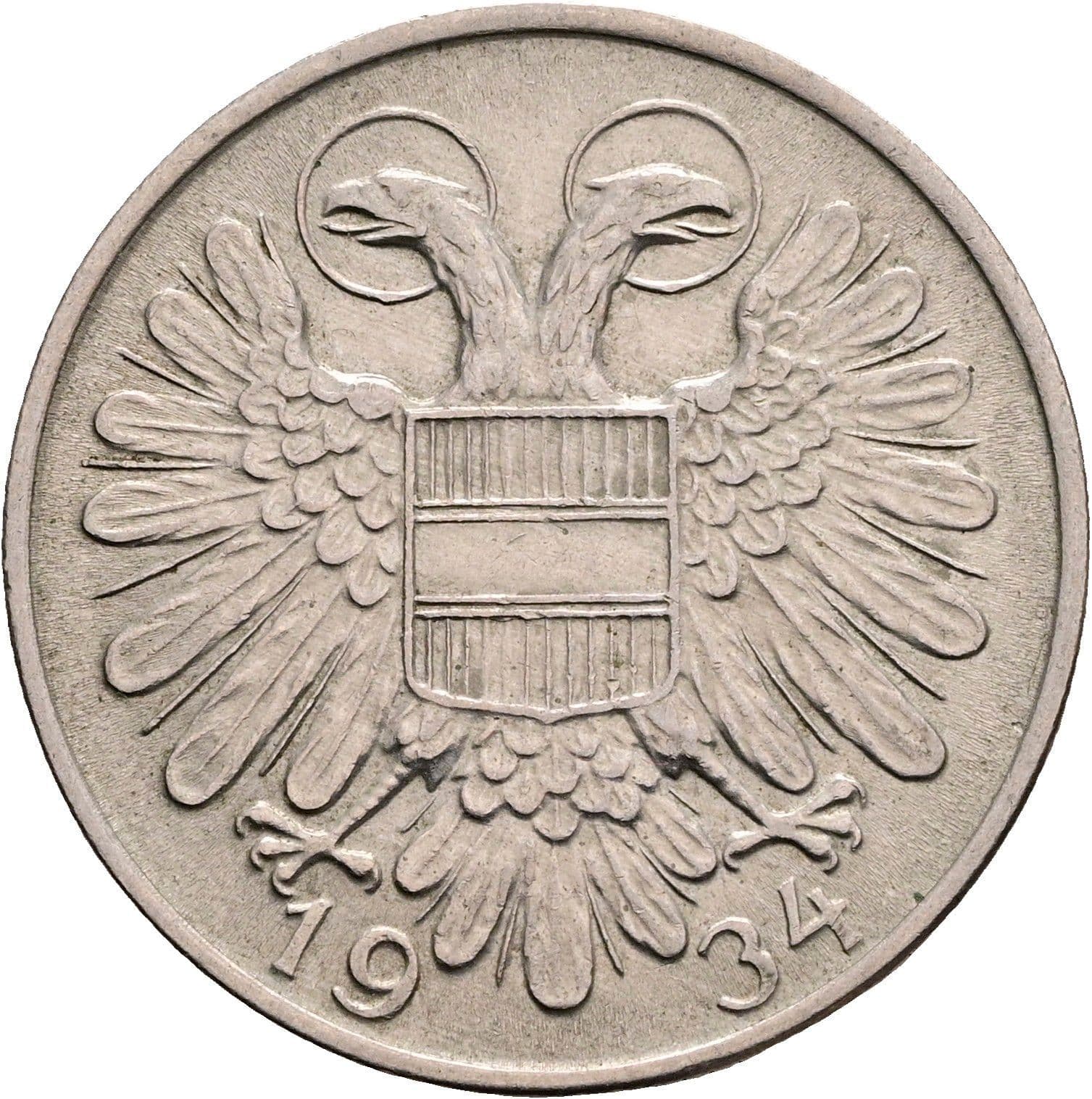 1 Schilling 1934 – Rückseite