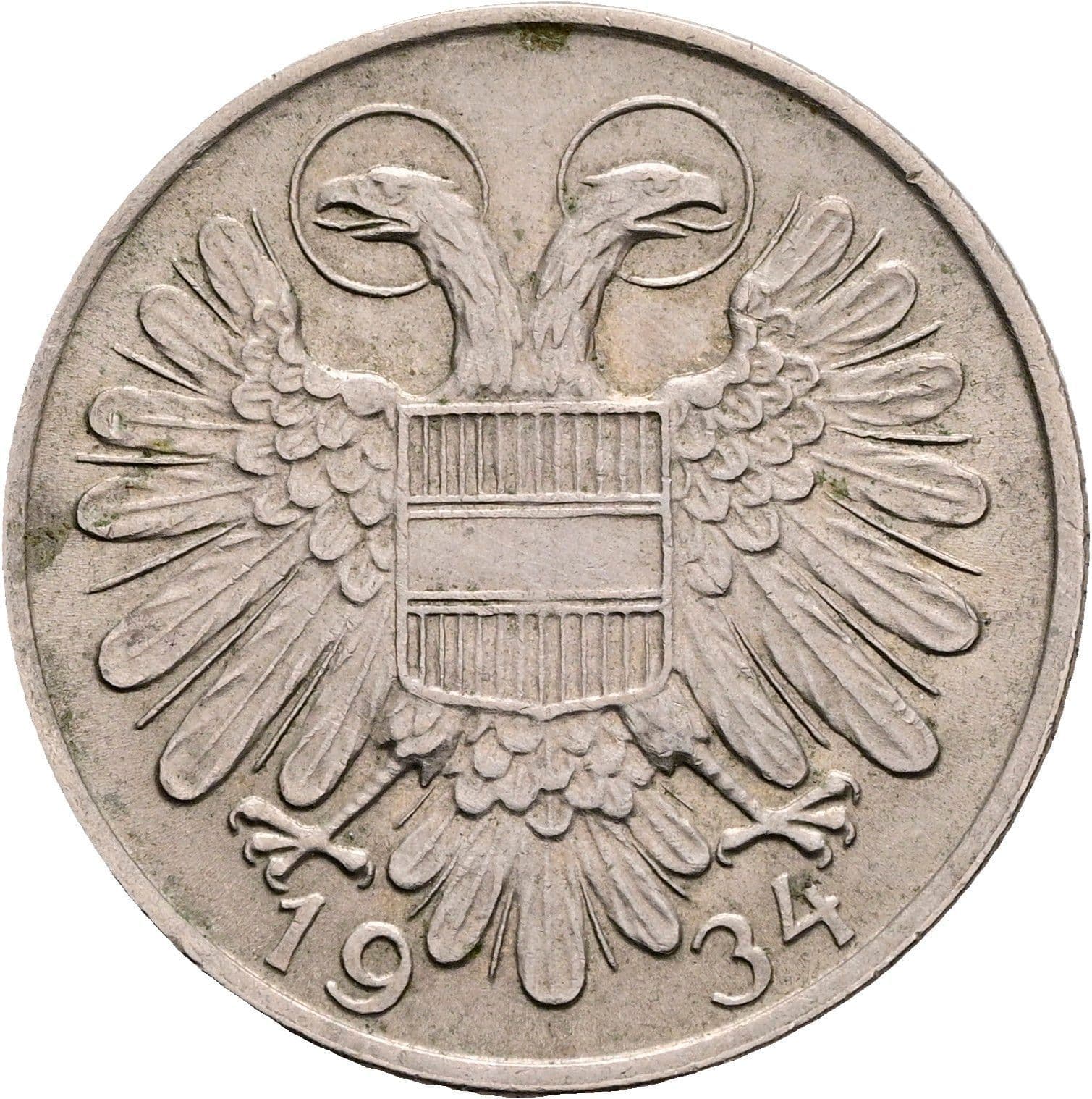 1 Schilling 1934 – Rückseite