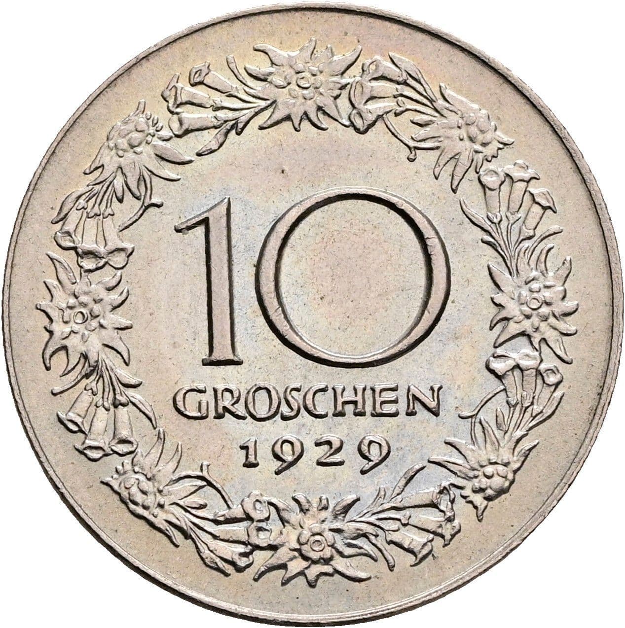 10 Groschen 1929 – Rückseite
