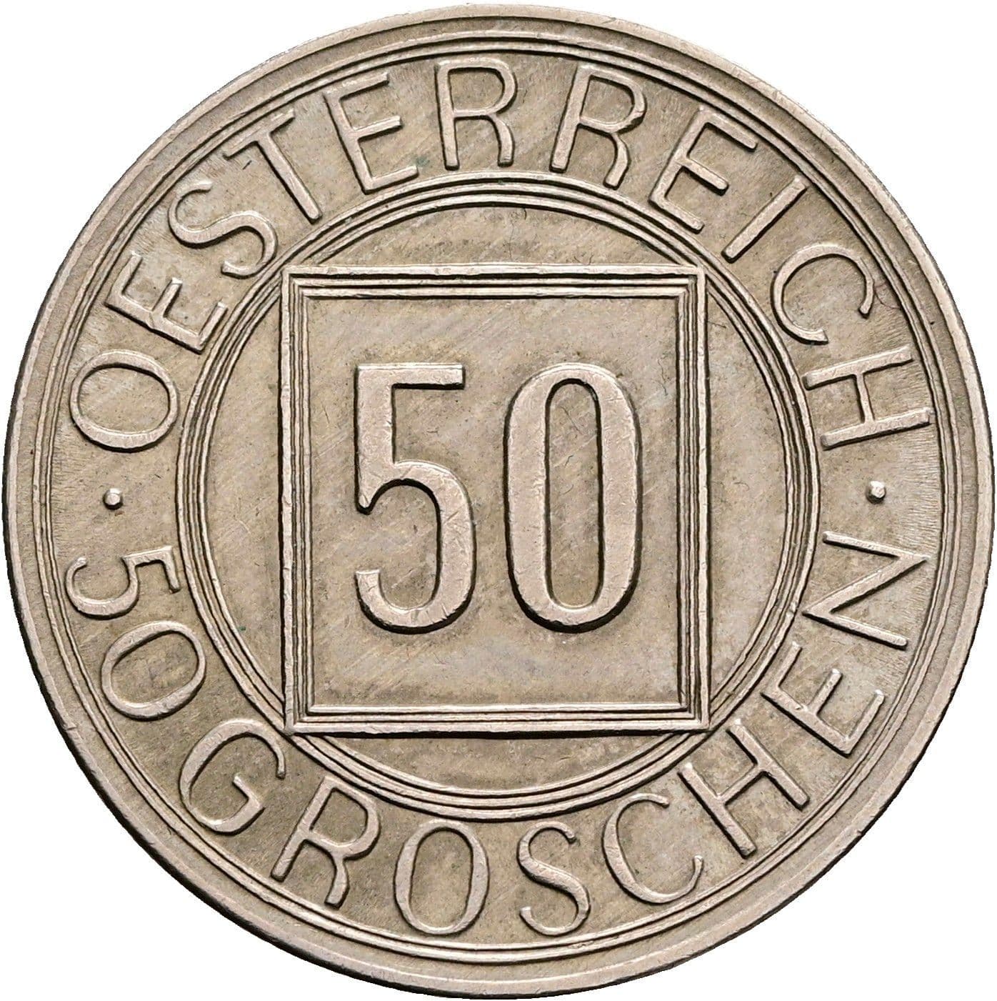 50 Groschen 1934 – Vorderseite