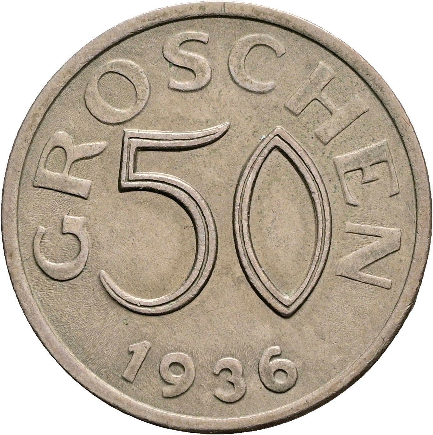 50 Groschen 1936 – Vorderseite