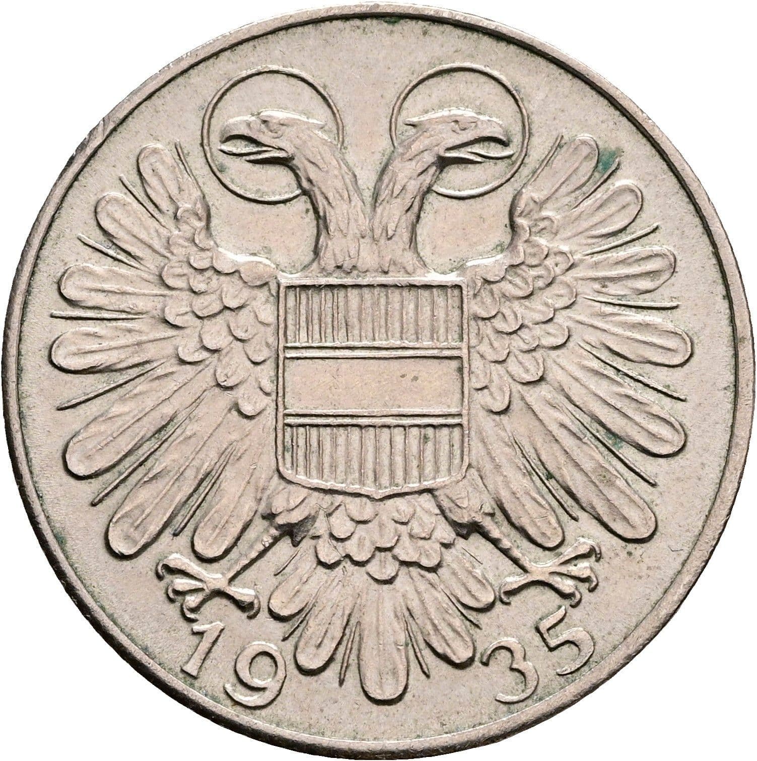 1 Schilling 1935 – Rückseite