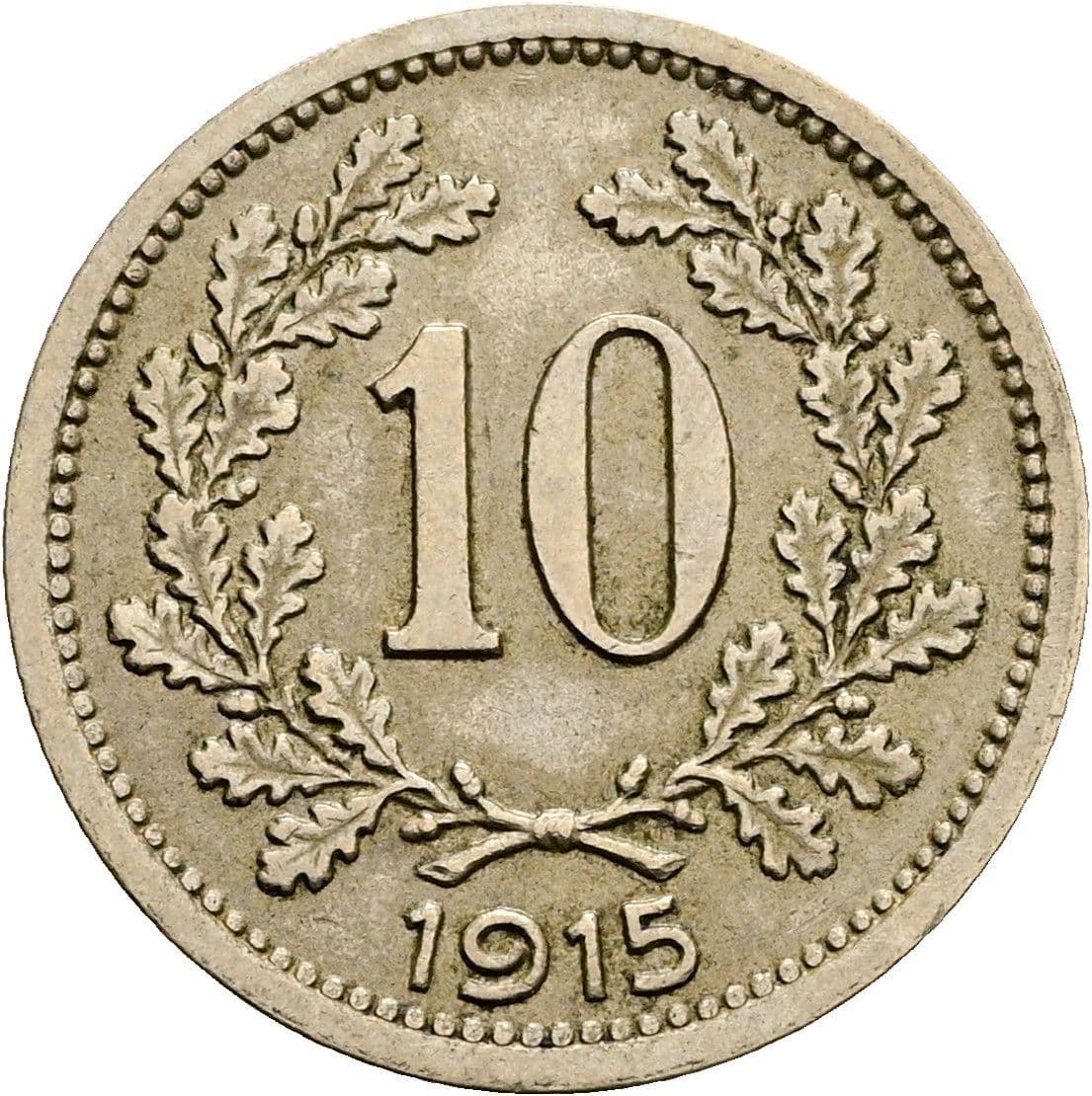 10 Heller Franz Joseph I. 1848-1916 1915 – Vorderseite