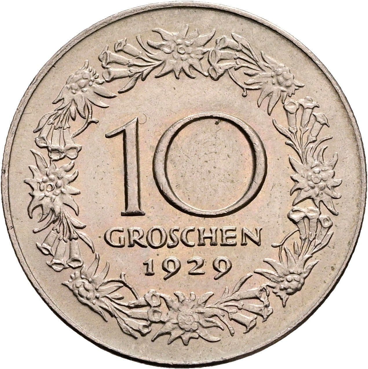 10 Groschen 1929 – Rückseite