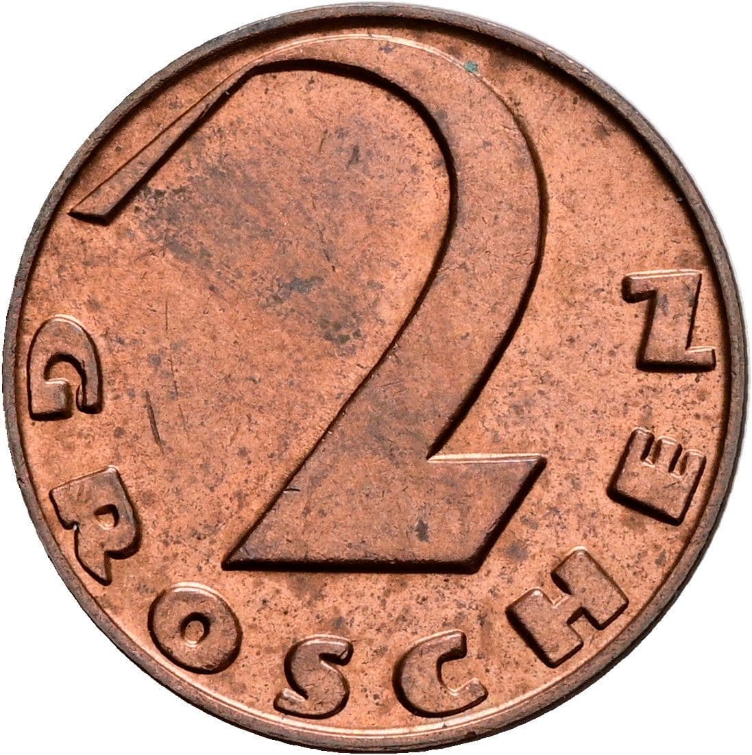 2 Groschen 1938 – Vorderseite