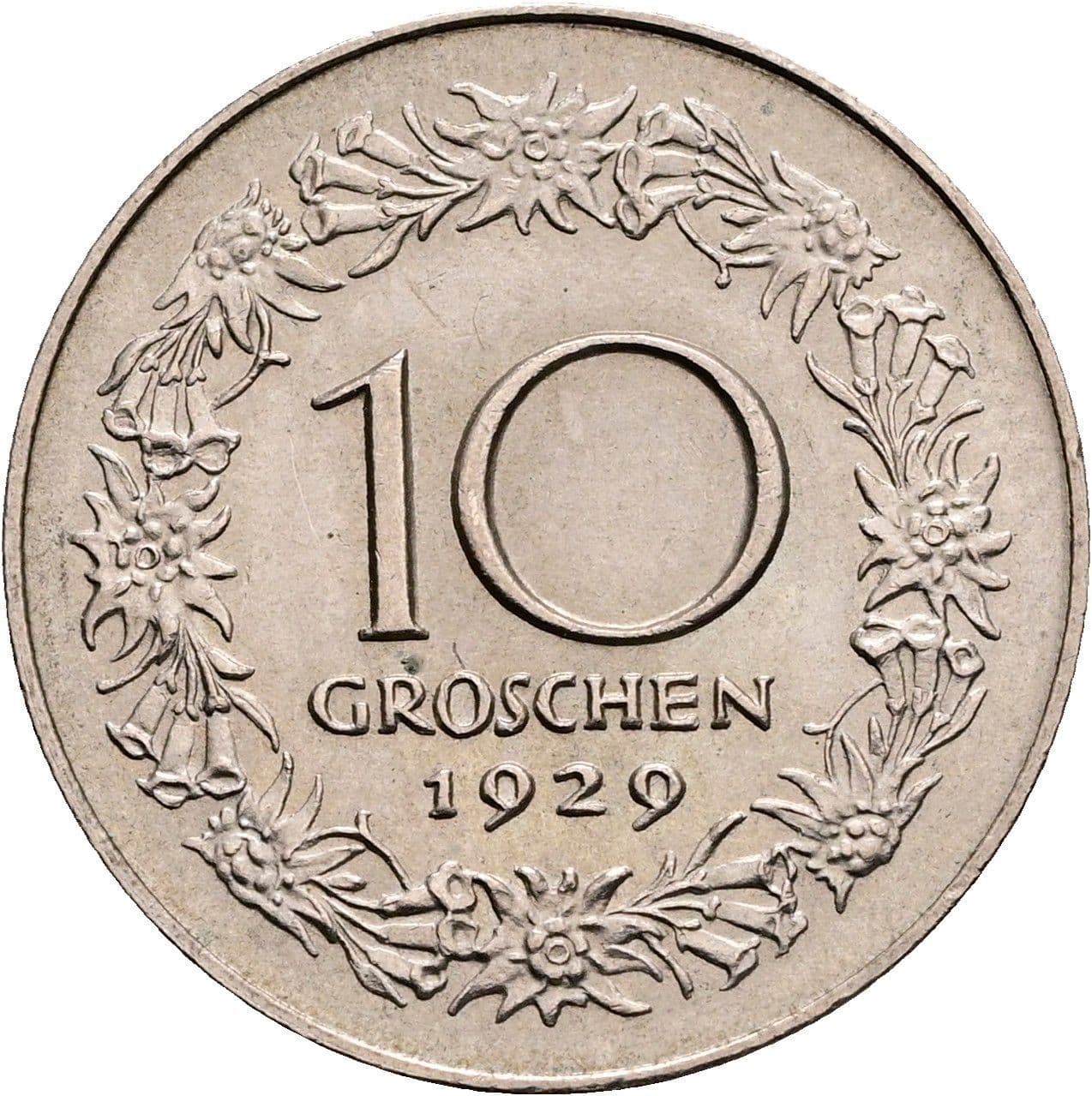 10 Groschen 1929 – Rückseite