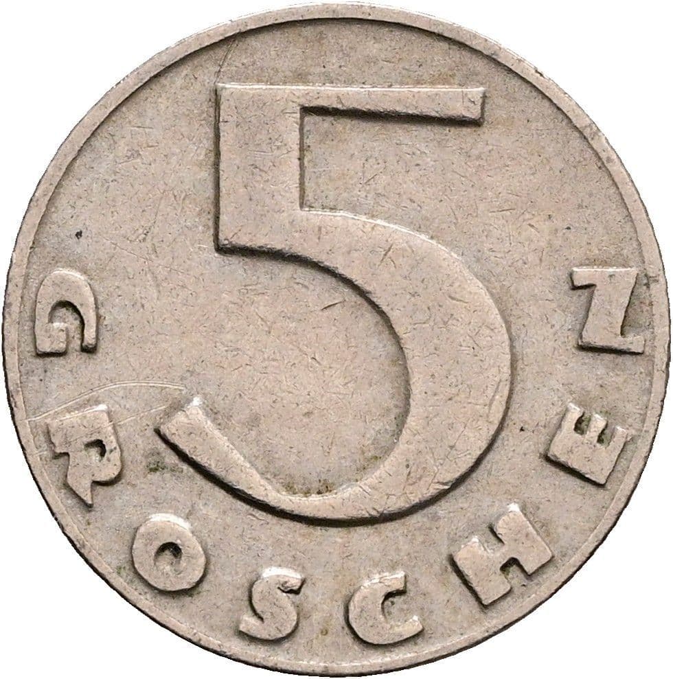 5 Groschen 1931 – Vorderseite