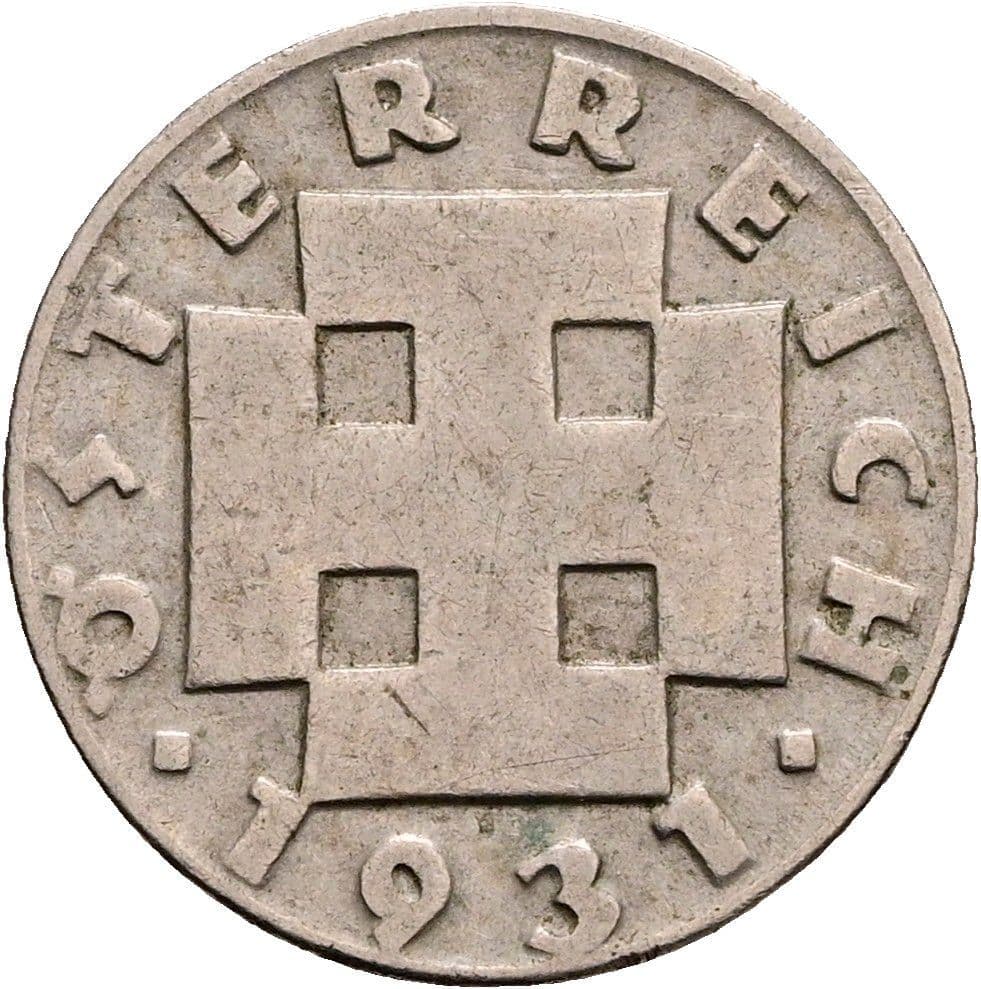 5 Groschen 1931 – Rückseite