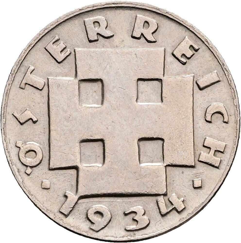 5 Groschen 1934 – Rückseite