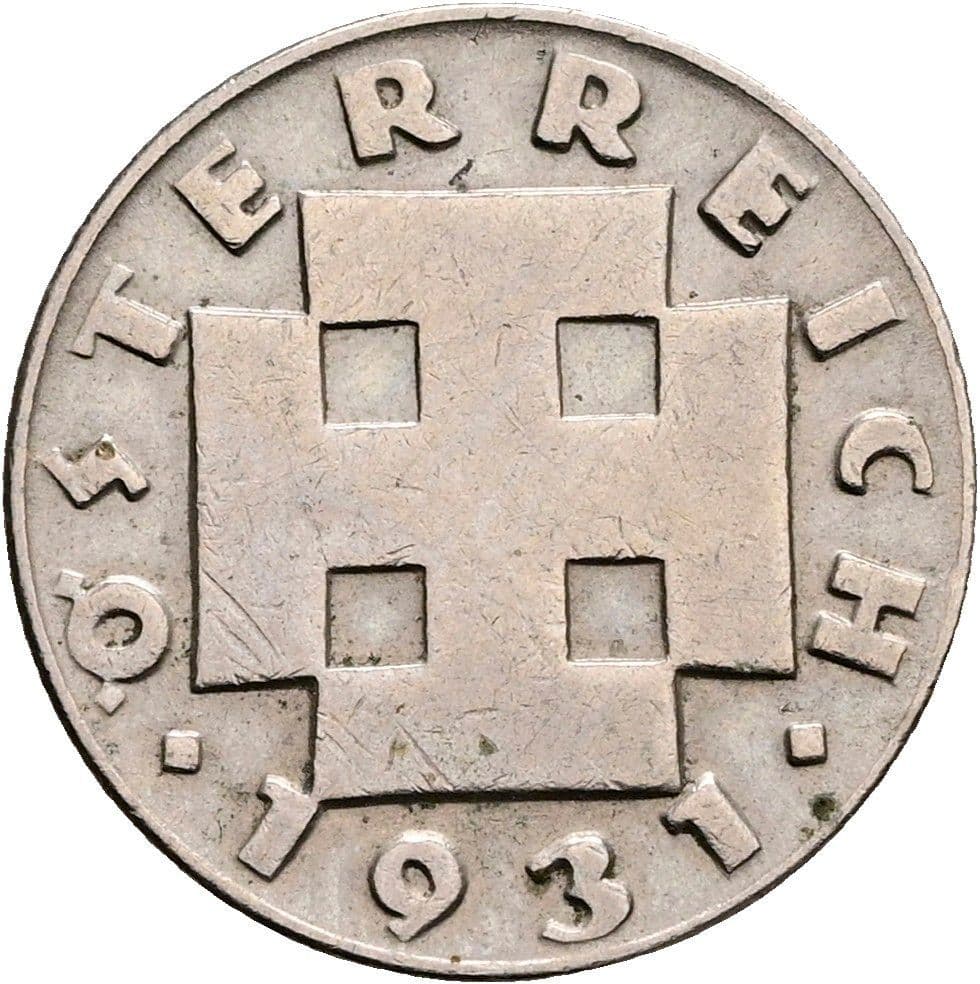5 Groschen 1931 – Rückseite