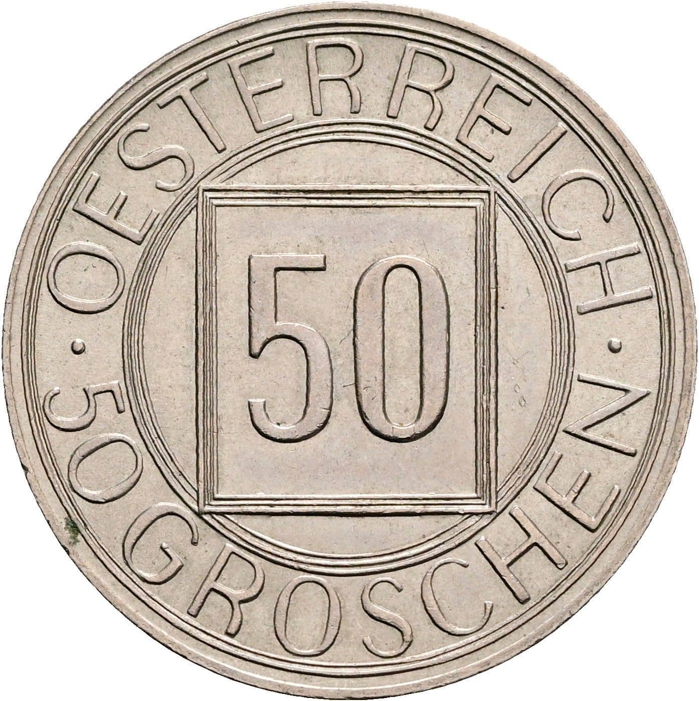 50 Groschen 1934 – Vorderseite