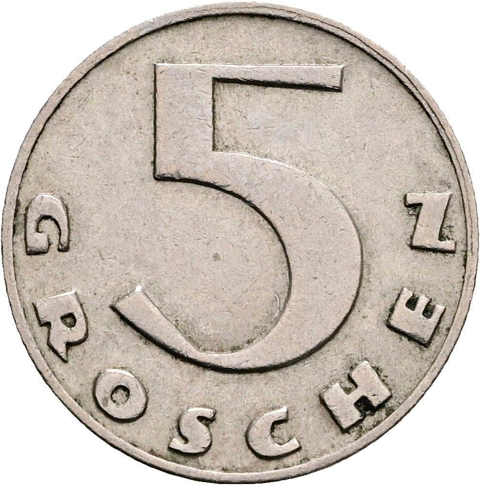 5 Groschen 1934 – Vorderseite