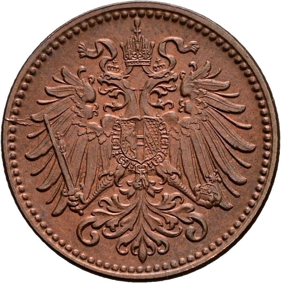 1 Heller Franz Joseph I. 1848-1916 1912 – Rückseite