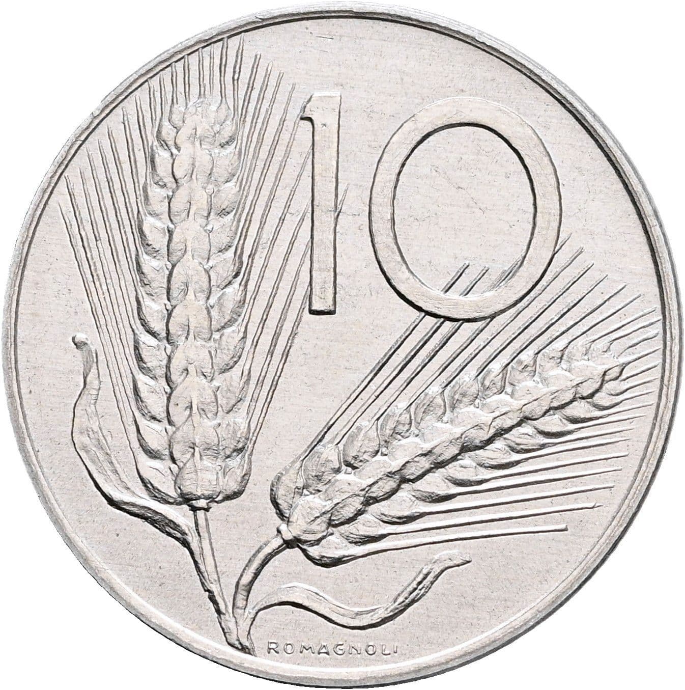10 Lire 1976 – Vorderseite