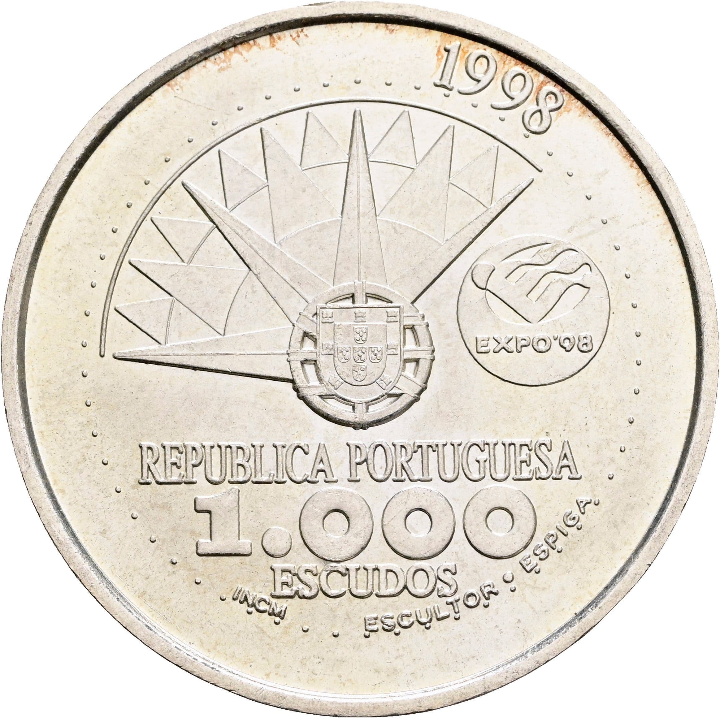 1000 Escudos 1998 – Vorderseite