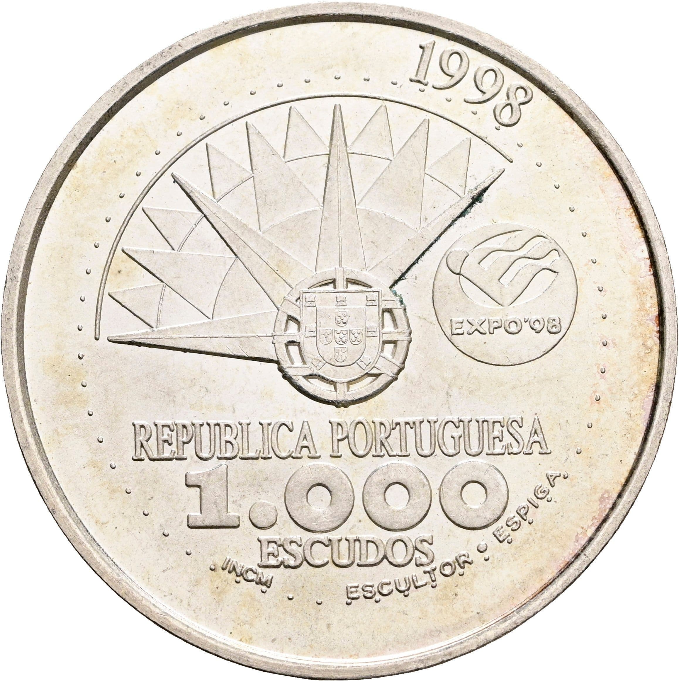 1000 Escudos 1998 – Vorderseite