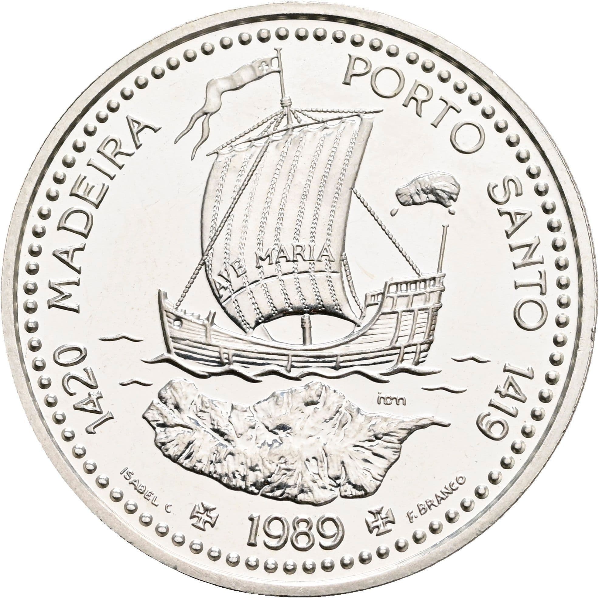 100 Escudos 1989 – Rückseite