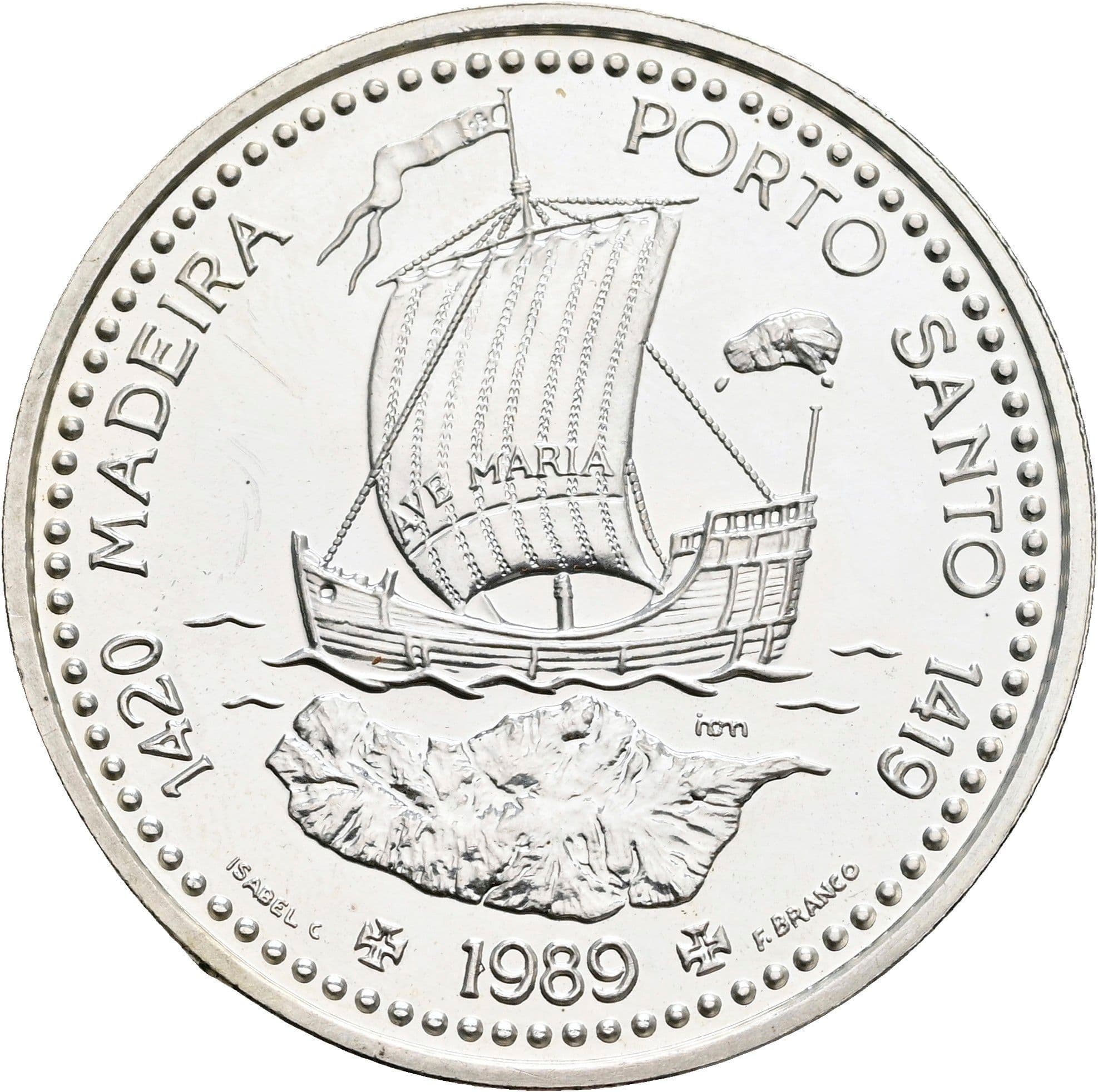 100 Escudos 1989 – Rückseite
