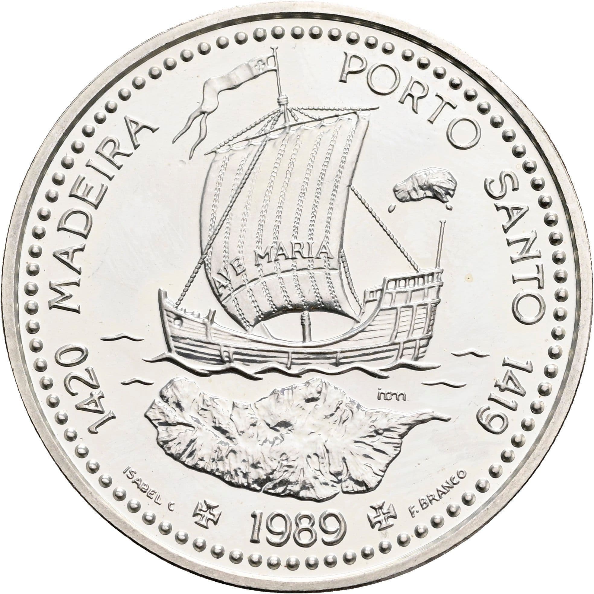 100 Escudos 1989 – Rückseite