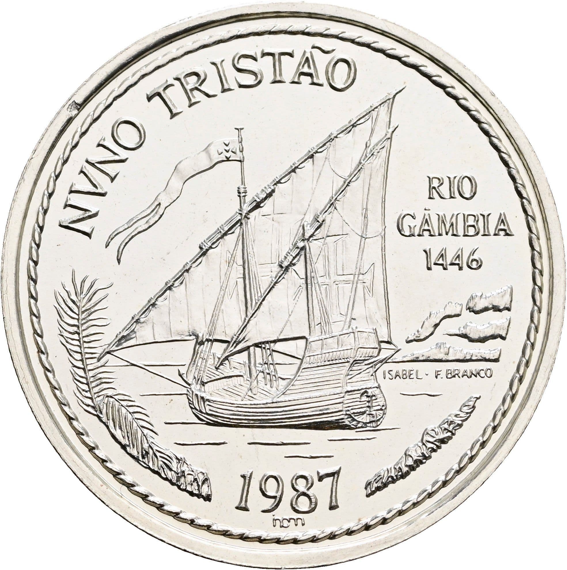 100 Escudos 1987 – Rückseite