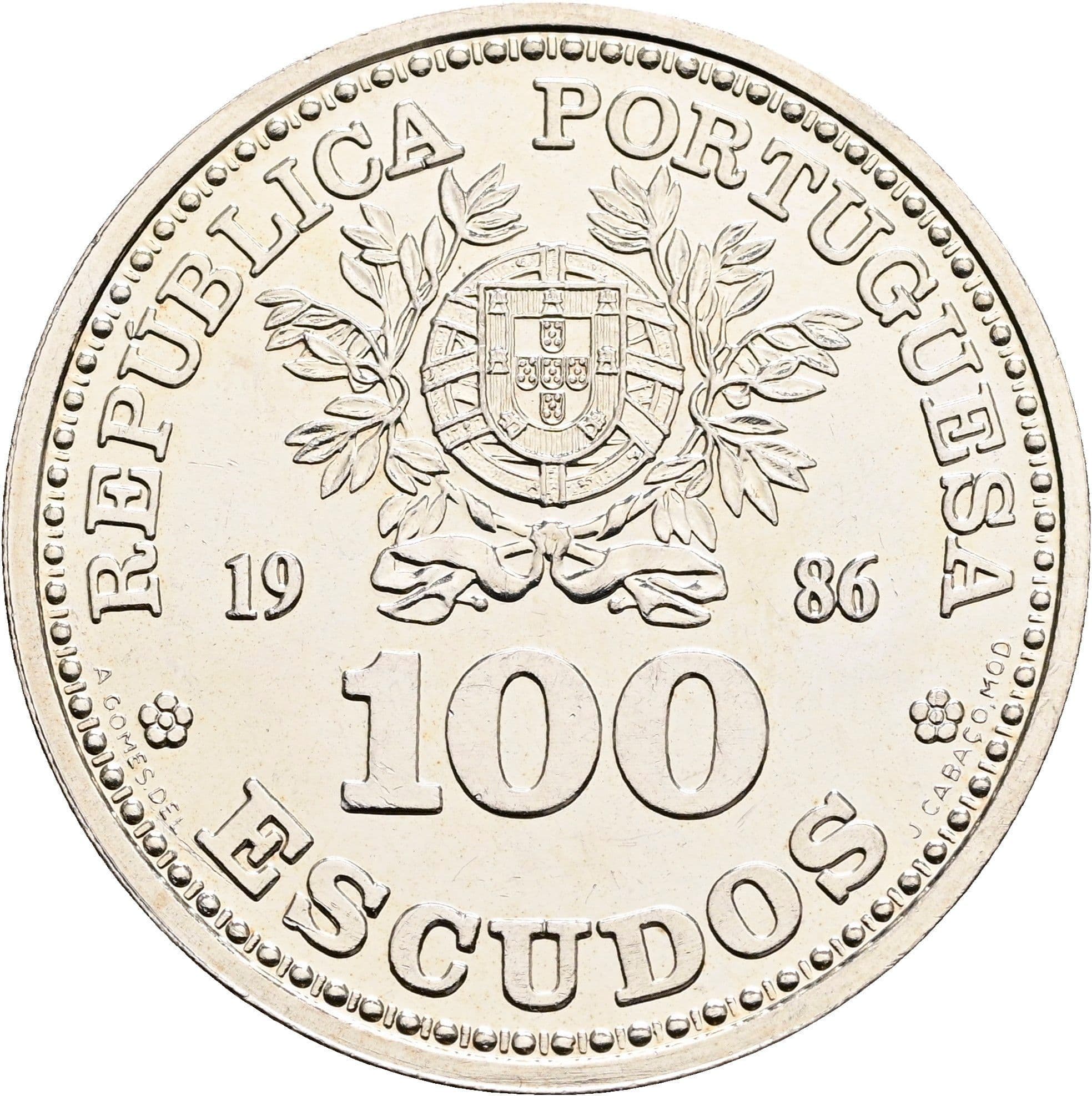 100 Escudos 1986 – Vorderseite