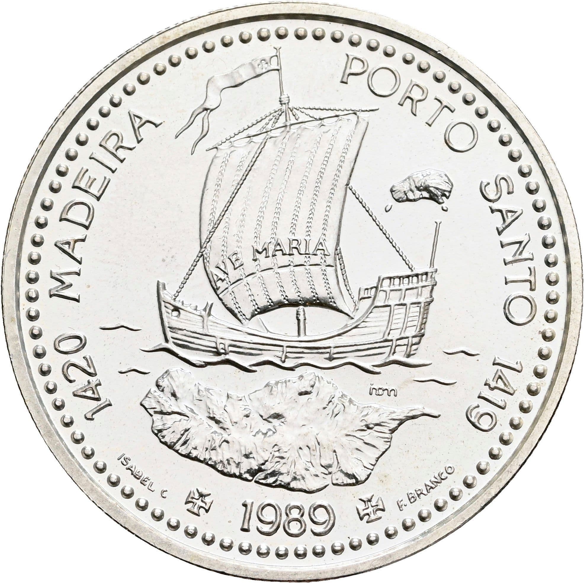 100 Escudos 1989 – Rückseite