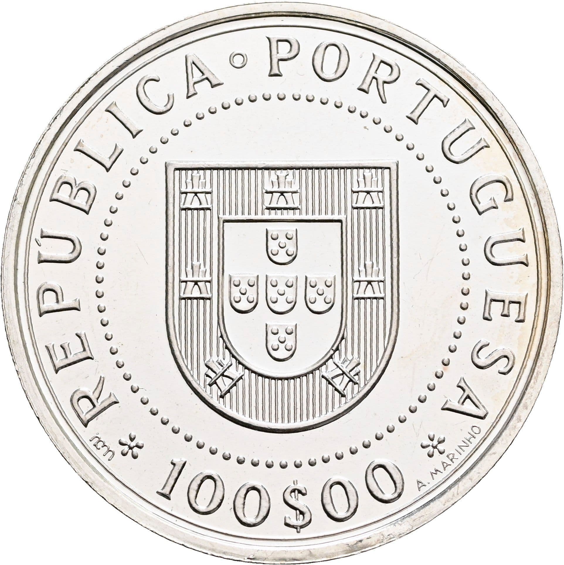 100 Escudos 1990 – Vorderseite