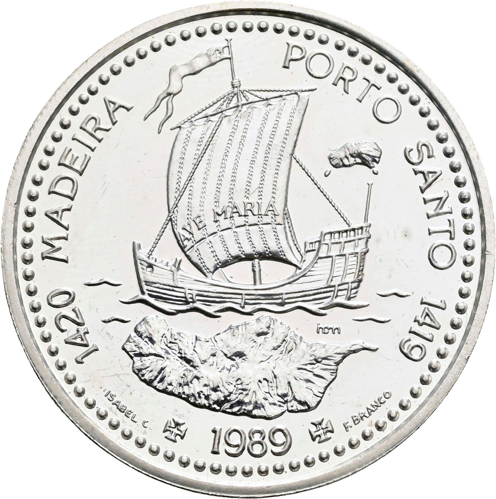 100 Escudos 1989 – Rückseite