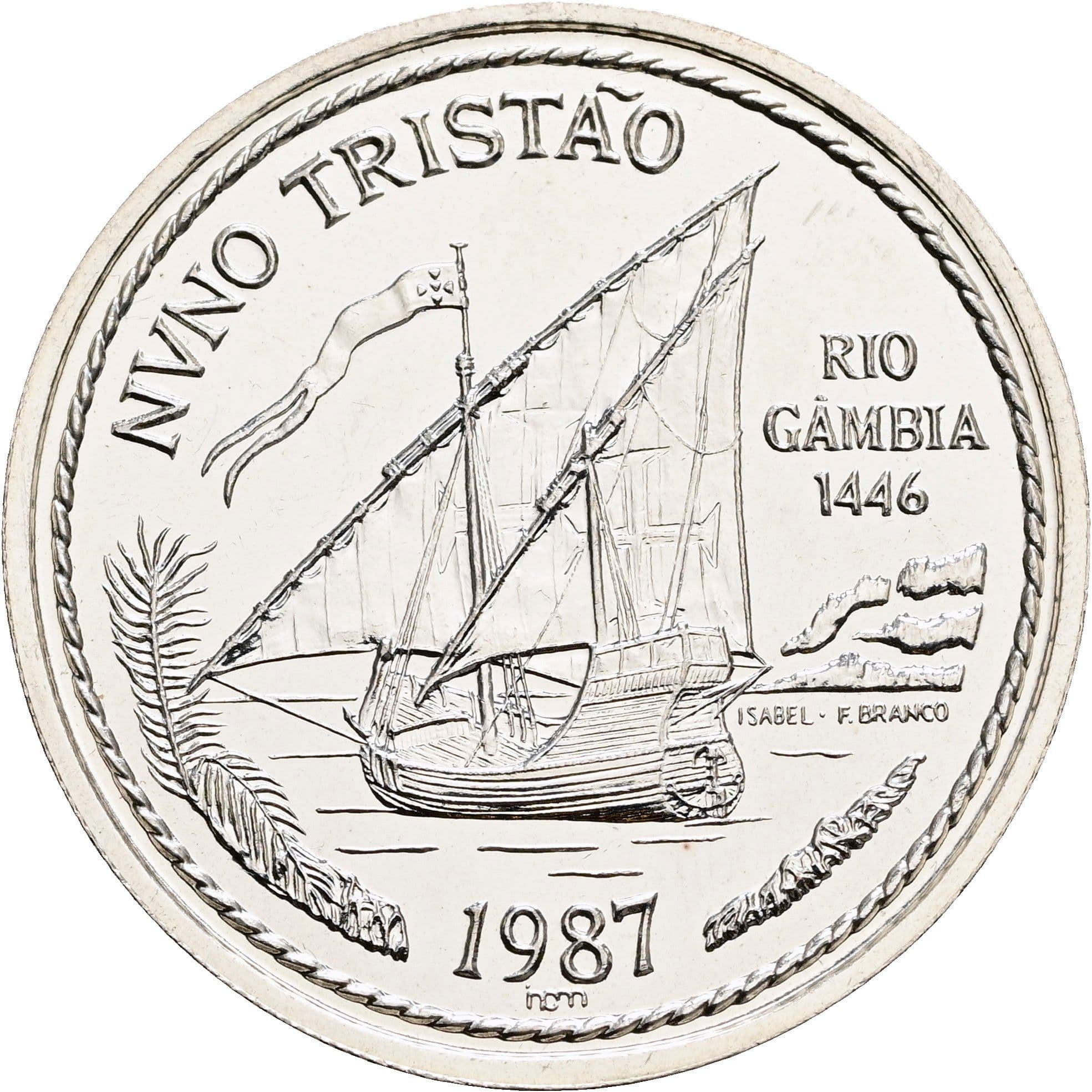 100 Escudos 1987 – Rückseite
