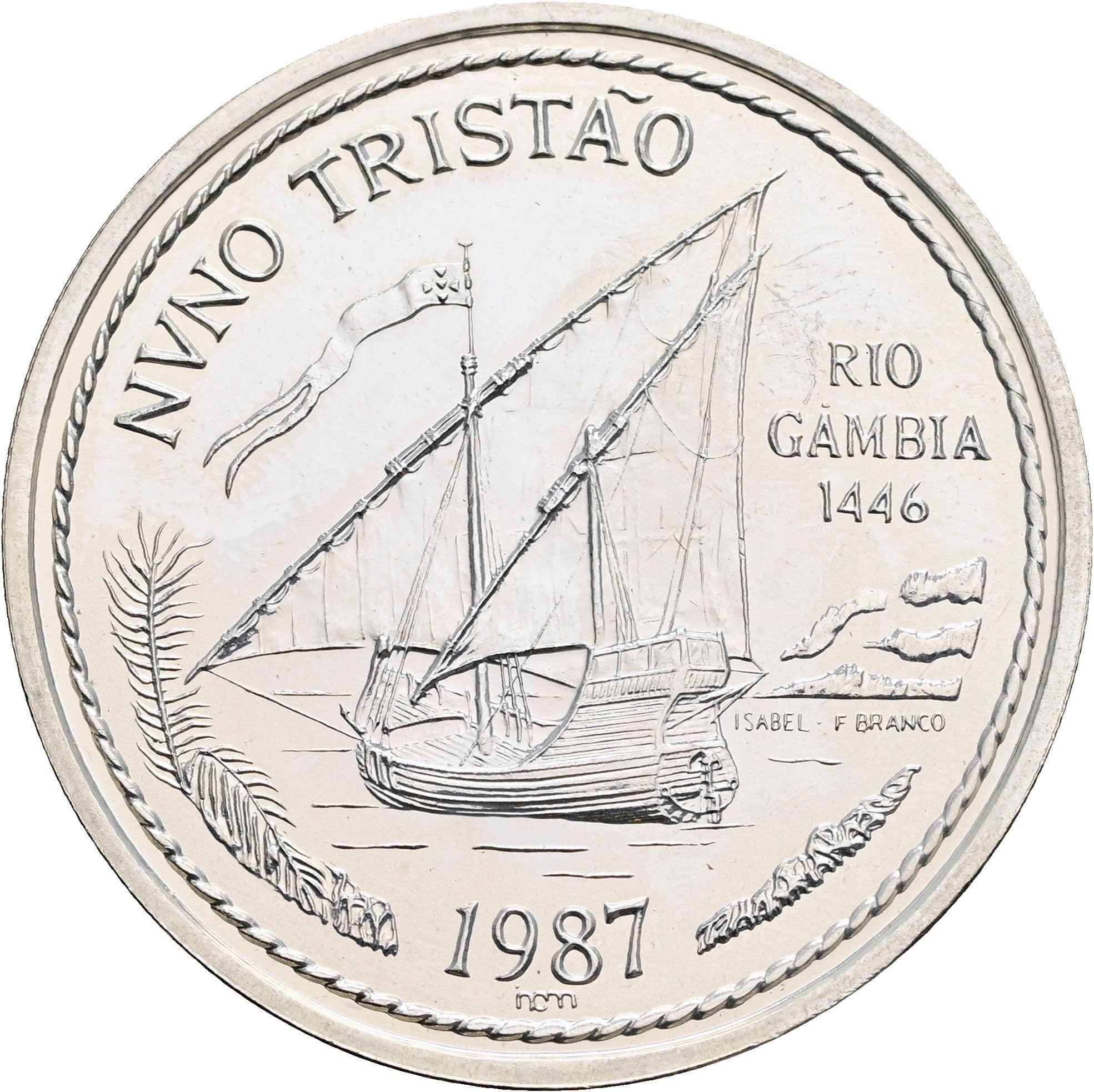 100 Escudos 1987 – Rückseite