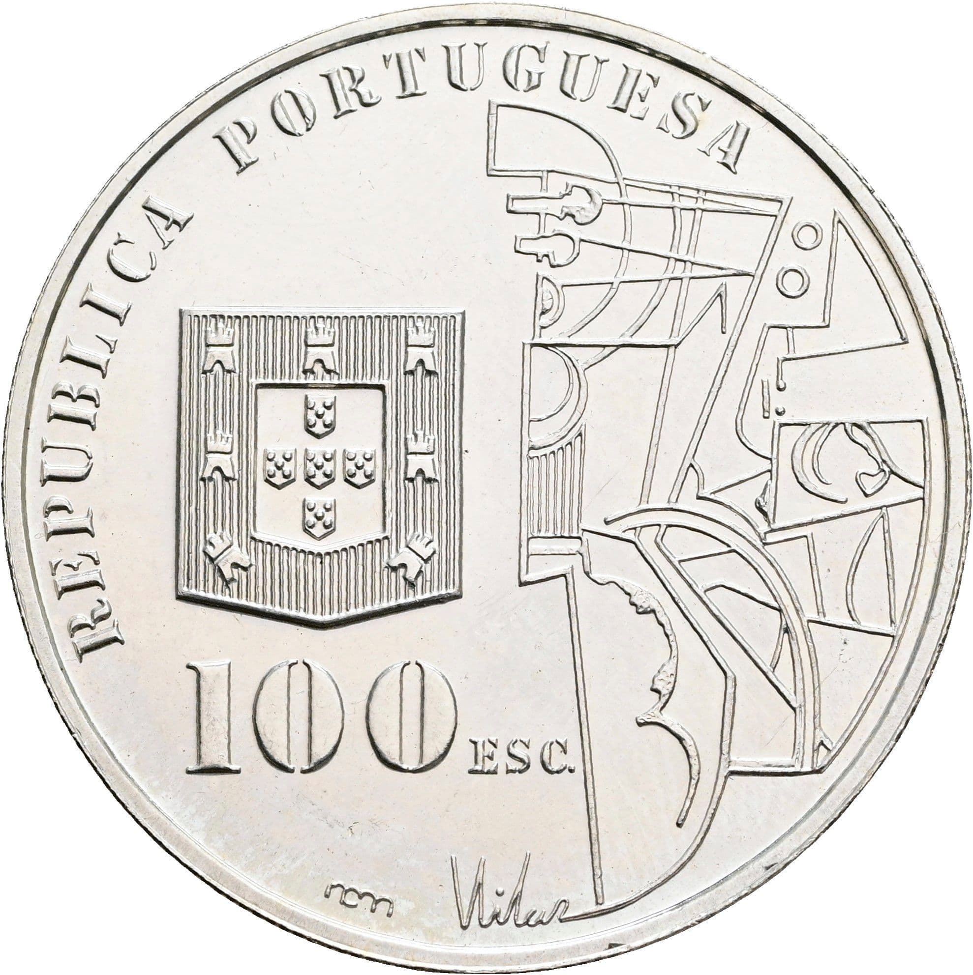 100 Escudos 1987 – Vorderseite