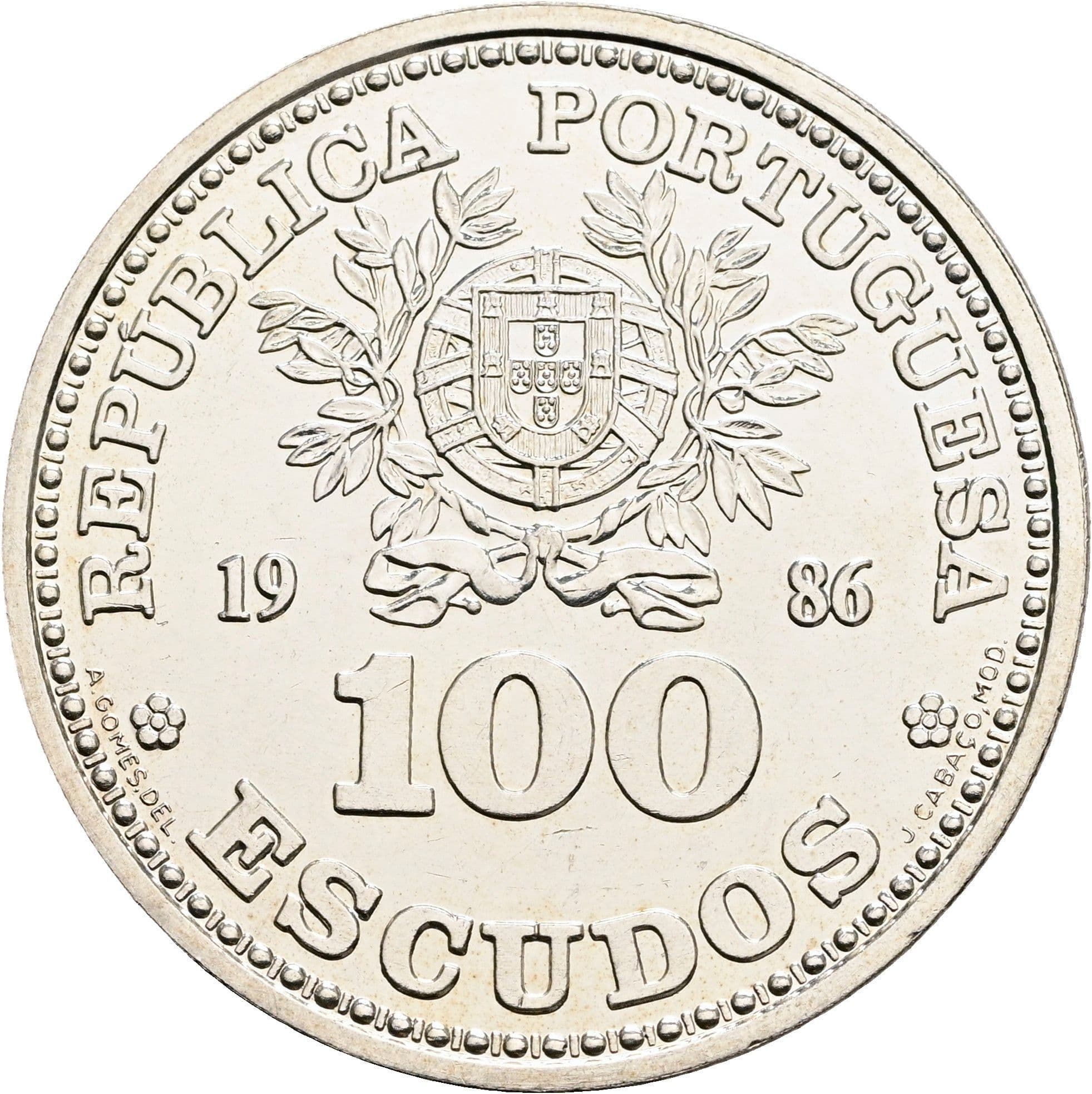 100 Escudos 1986 – Vorderseite