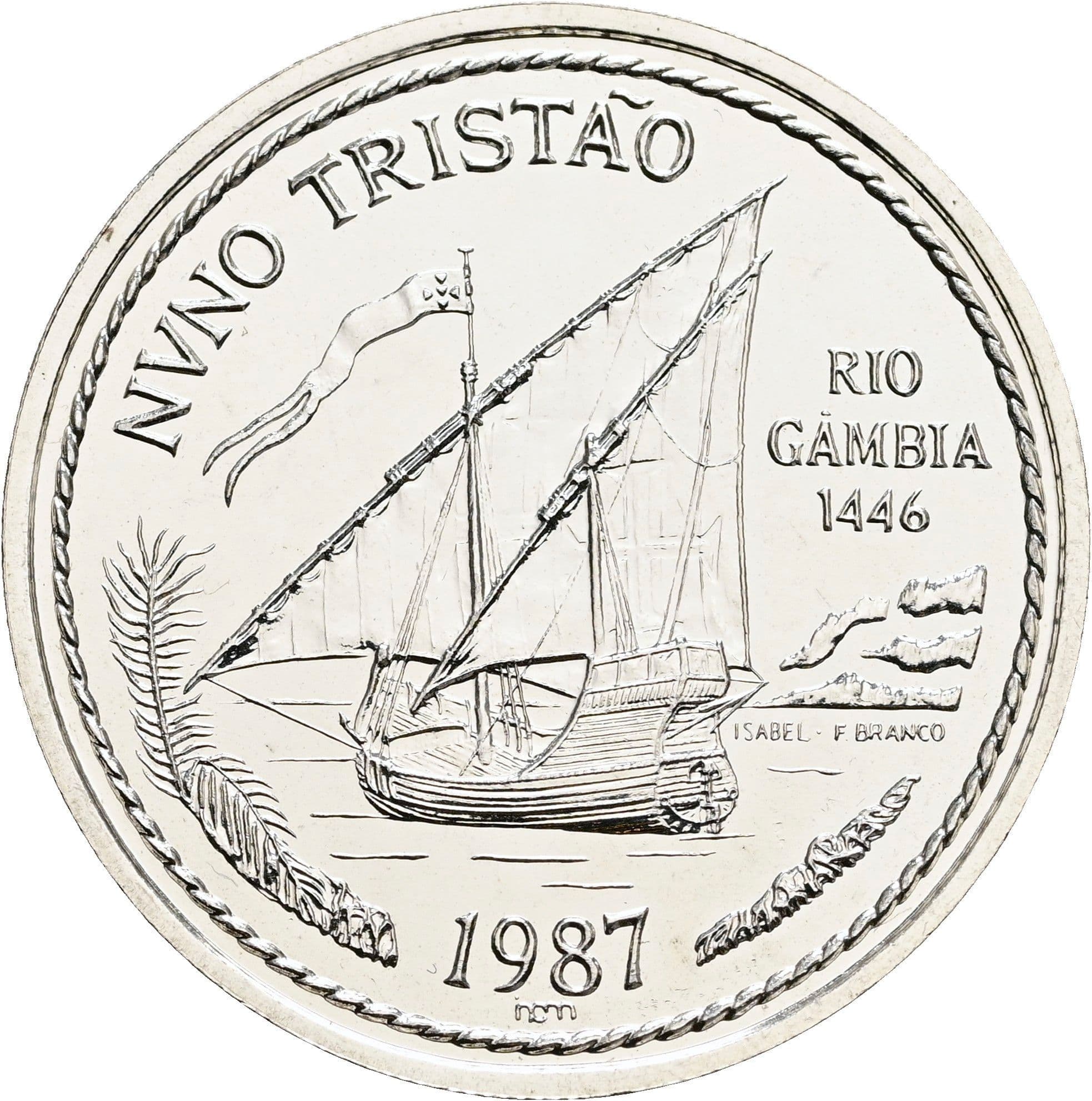 100 Escudos 1987 – Rückseite
