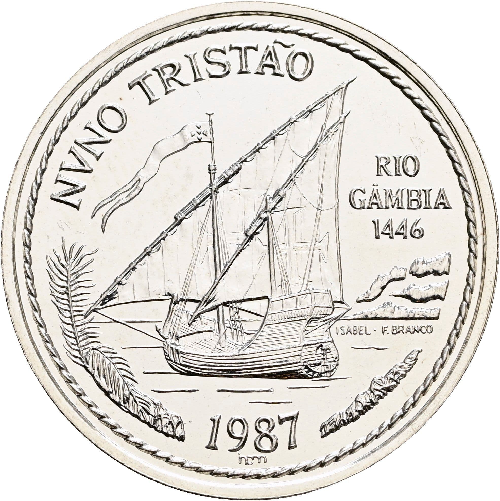 100 Escudos 1987 – Rückseite