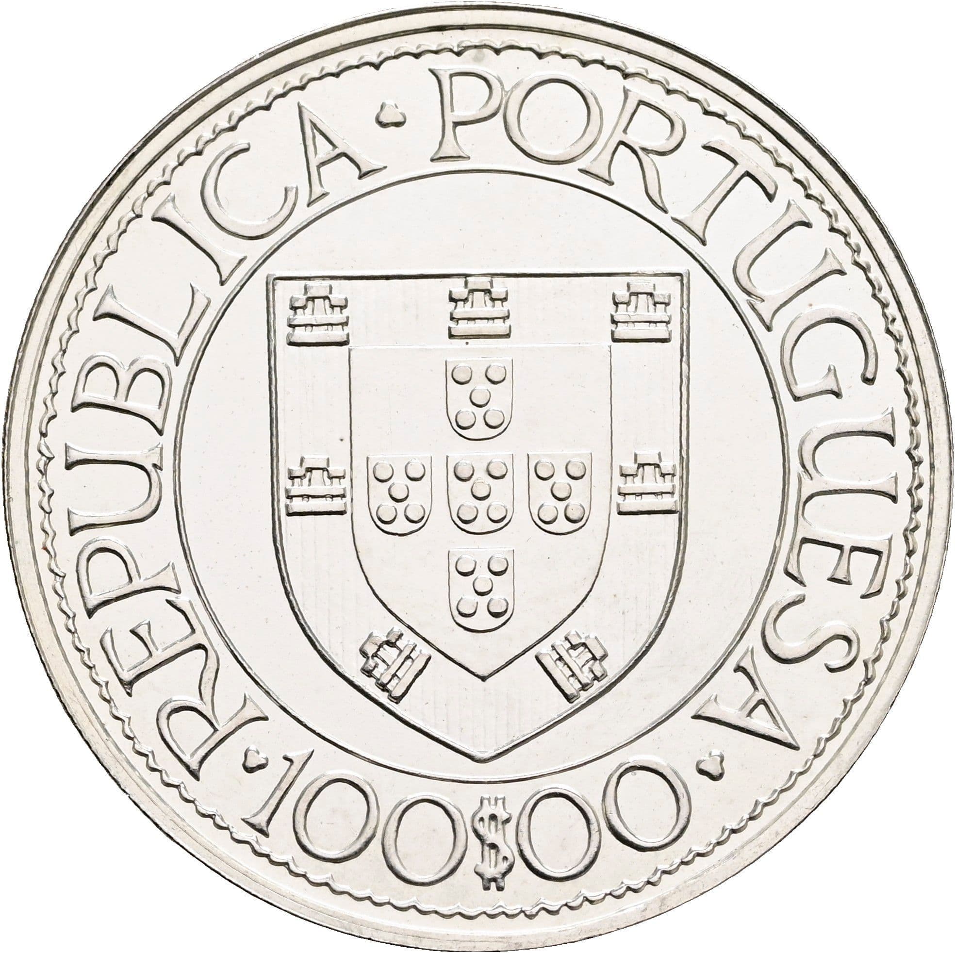100 Escudos 1988 – Rückseite