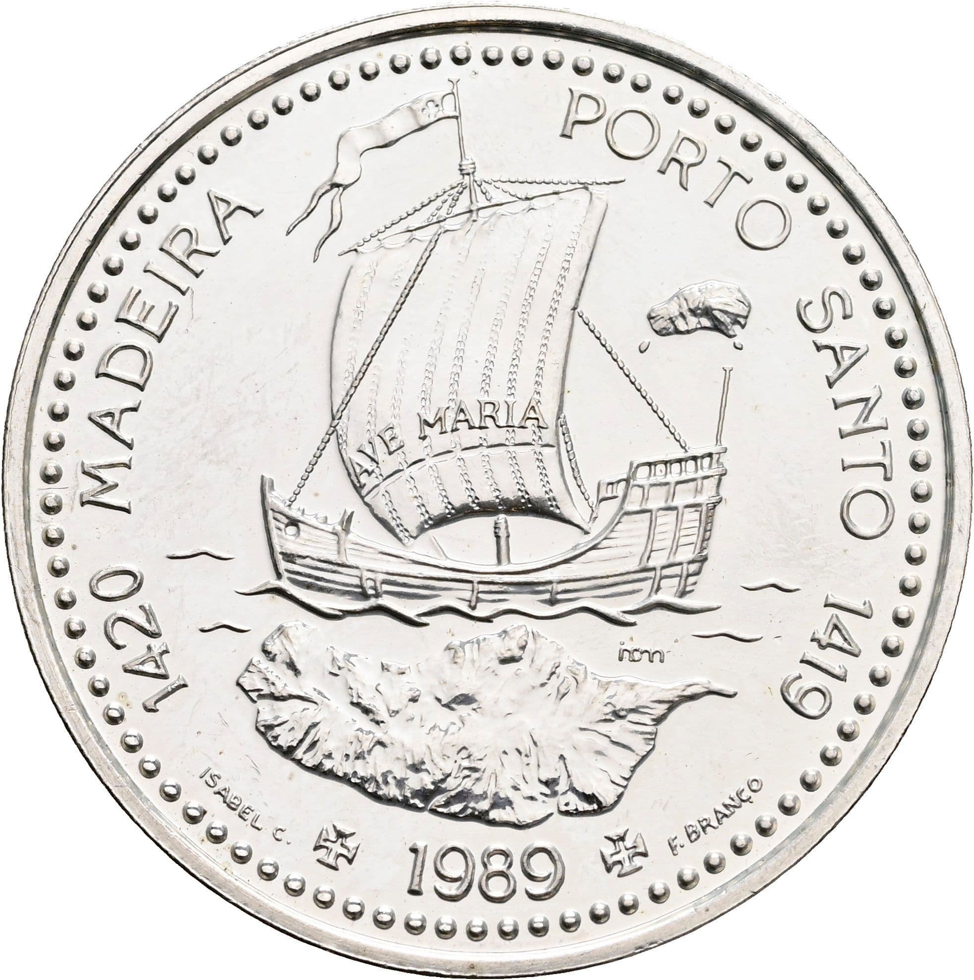 100 Escudos 1989 – Rückseite