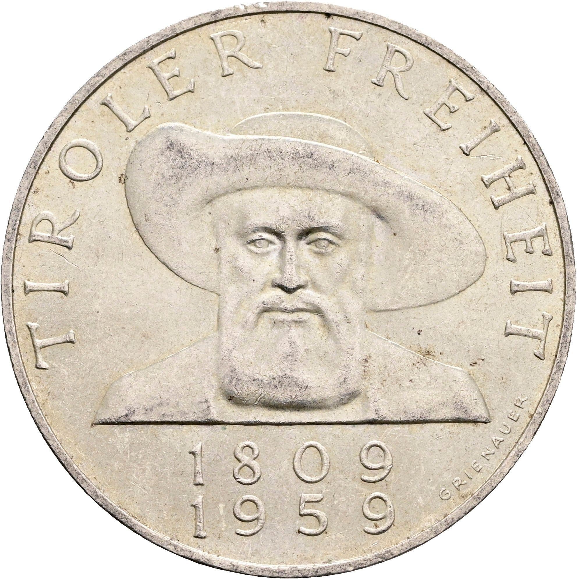 50 Schilling 1959 – Vorderseite