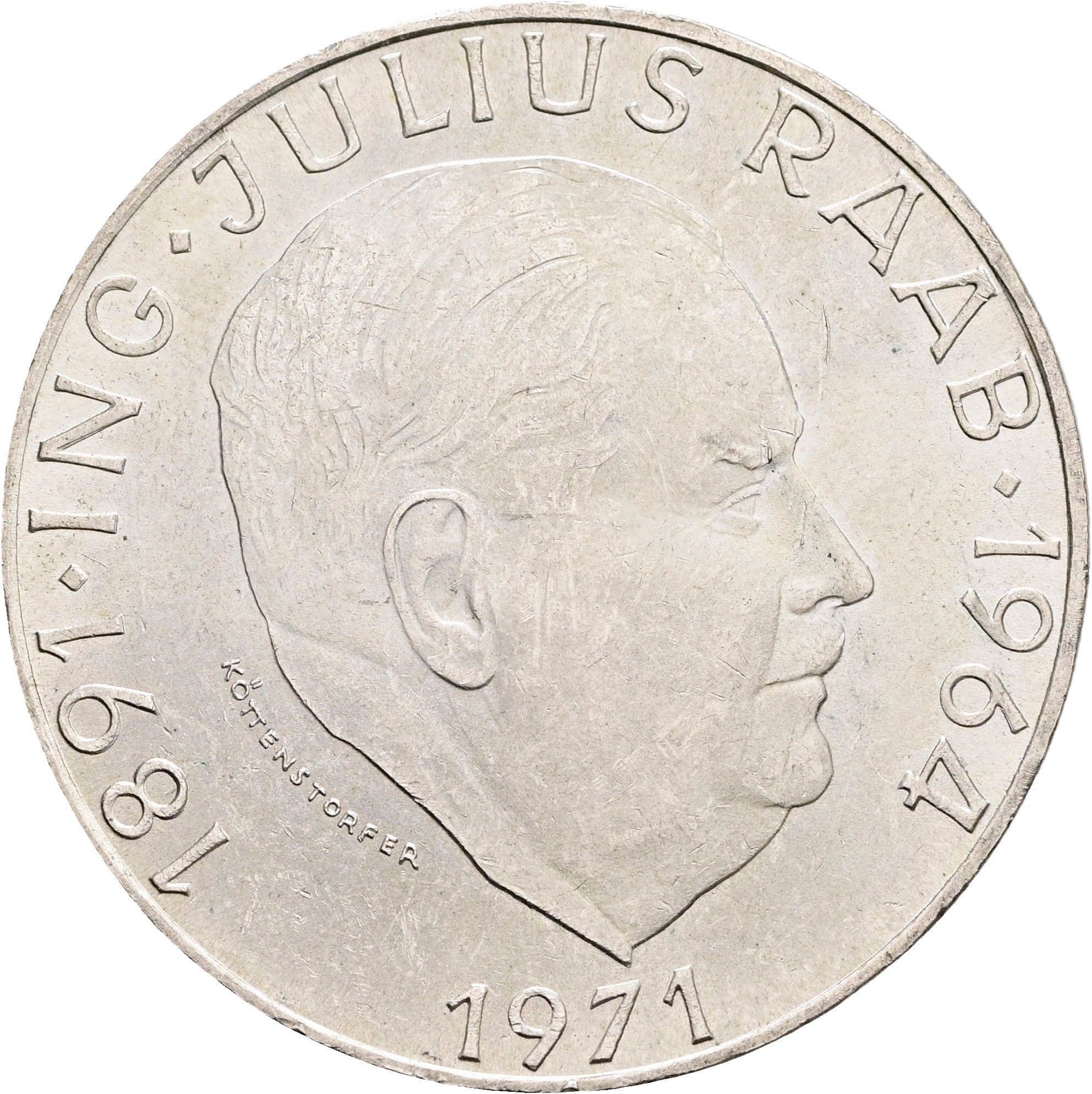 50 Schilling 1971 – Vorderseite