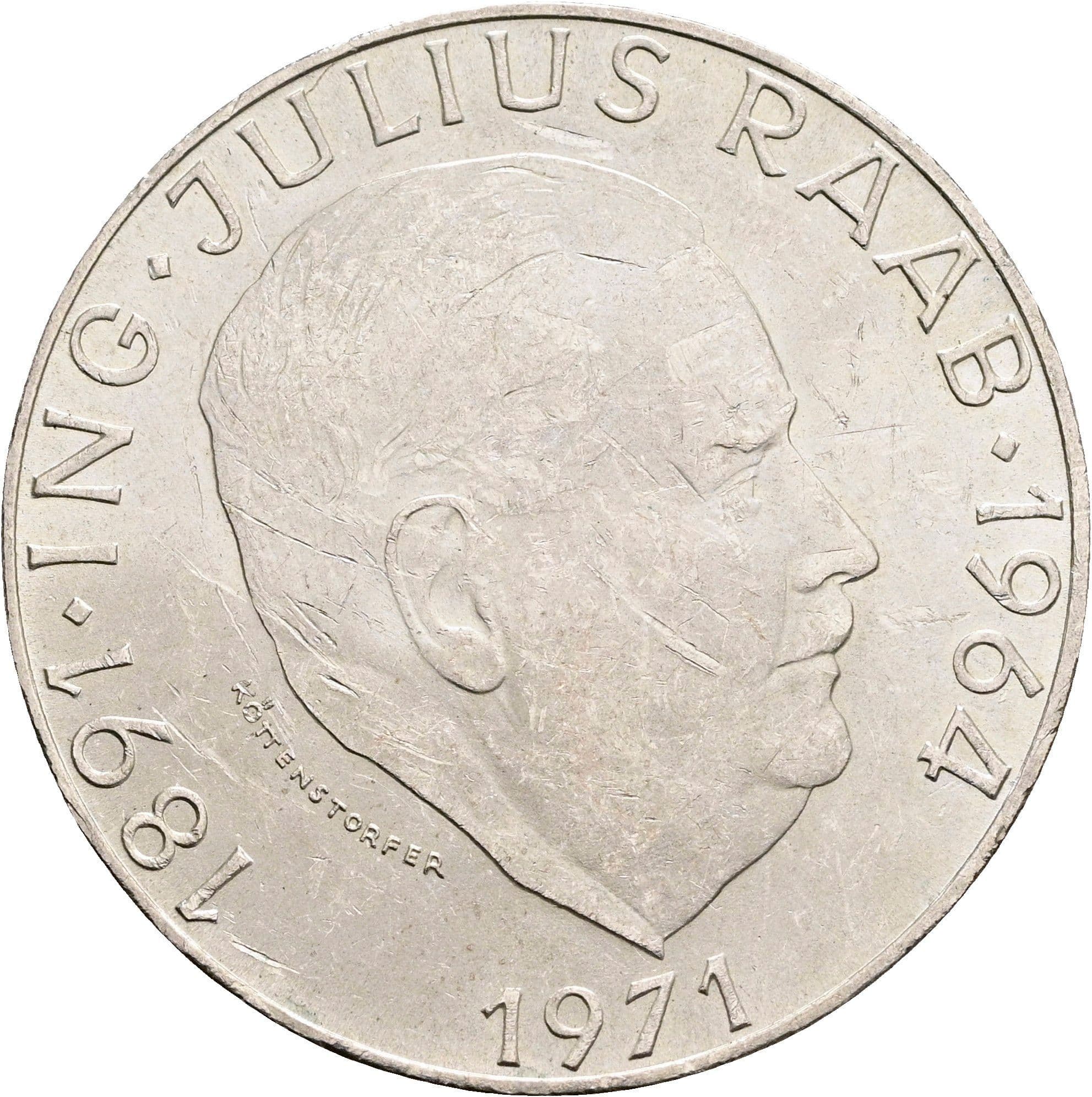 50 Schilling 1971 – Vorderseite