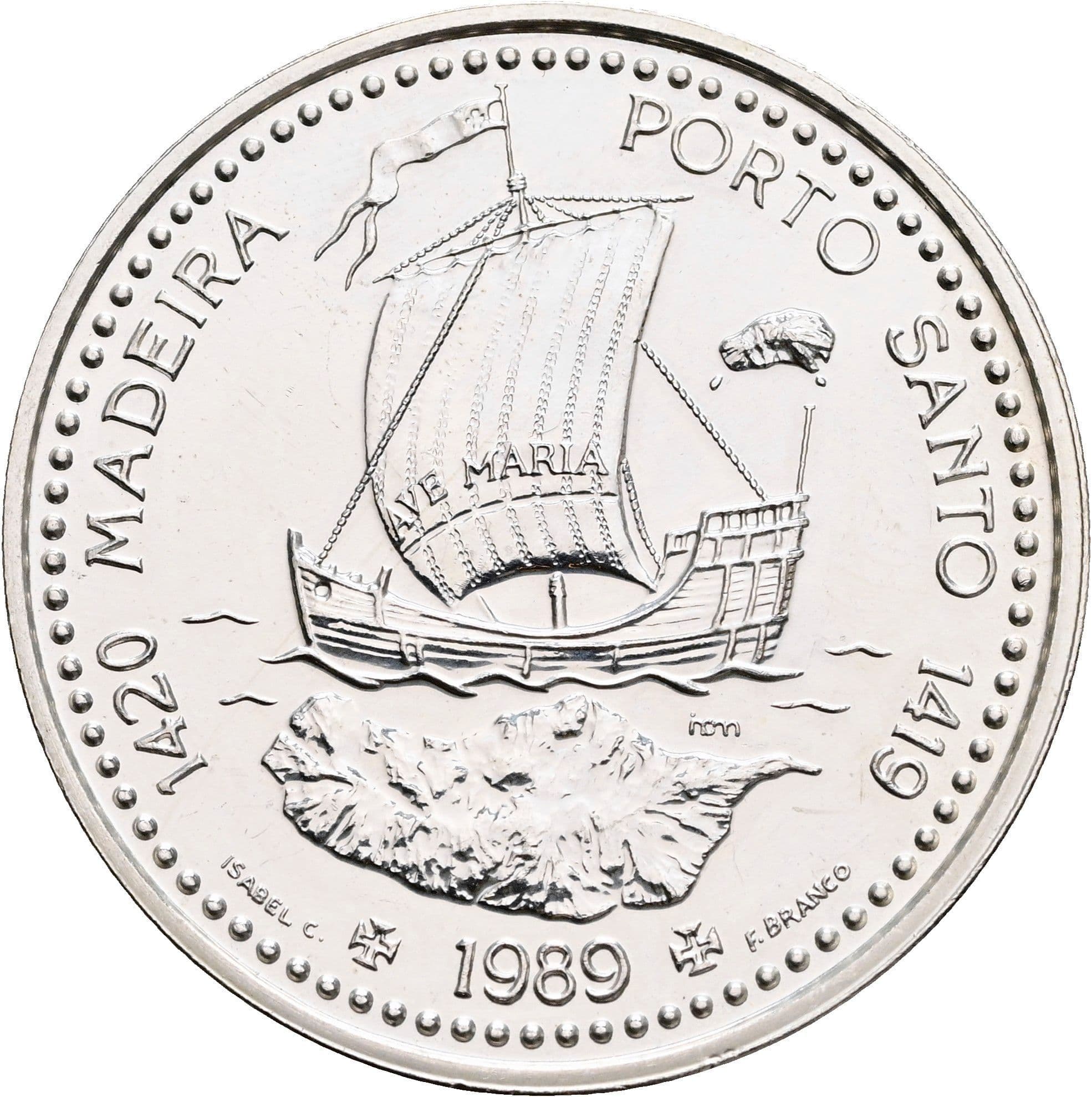 100 Escudos 1989 – Rückseite