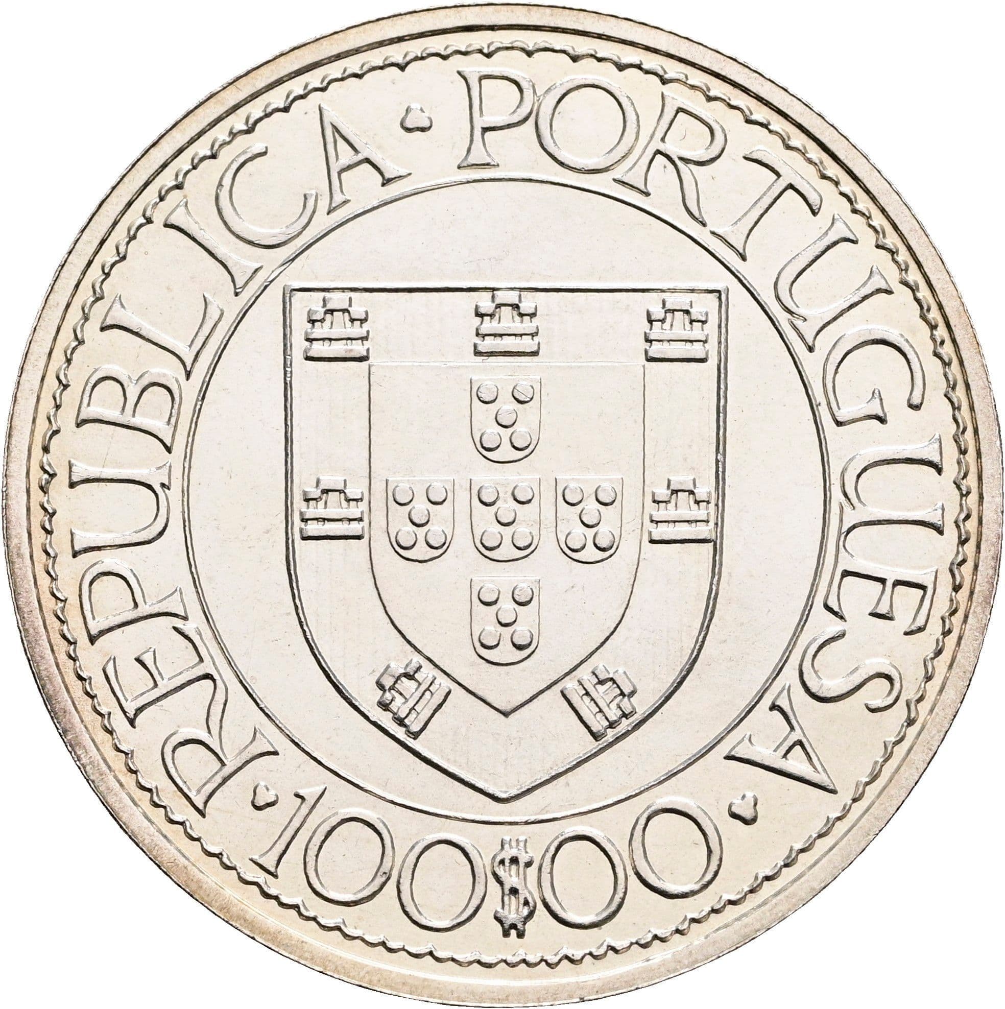 100 Escudos 1988 – Rückseite
