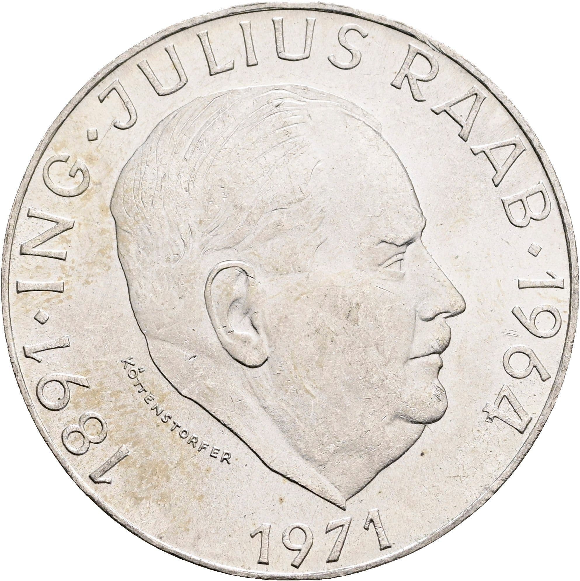 50 Schilling 1971 – Vorderseite