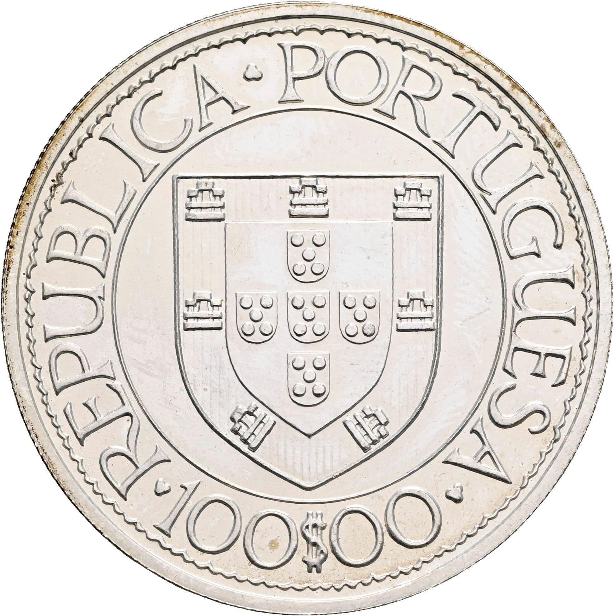 100 Escudos 1988 – Rückseite