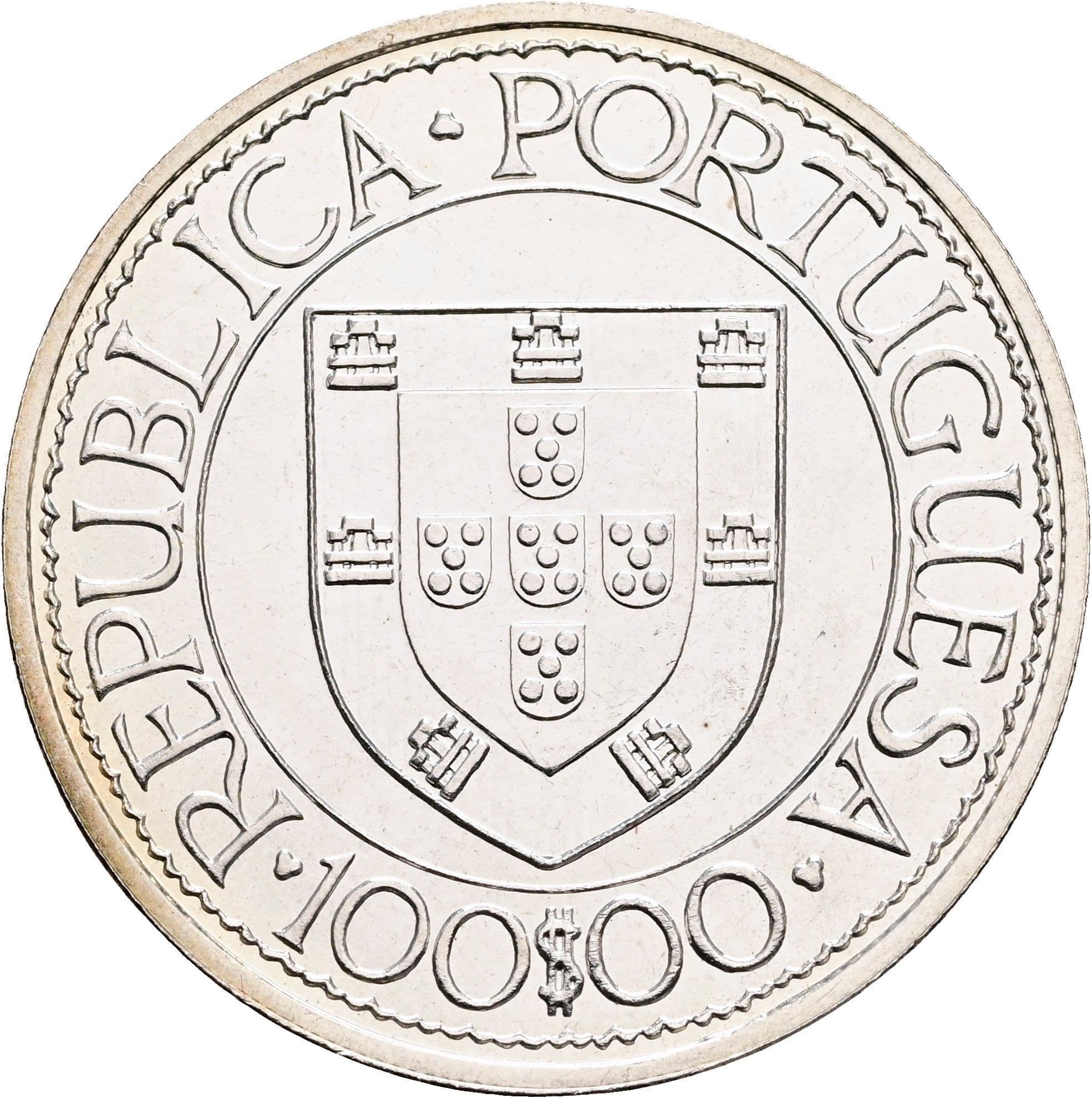 100 Escudos 1988 – Rückseite