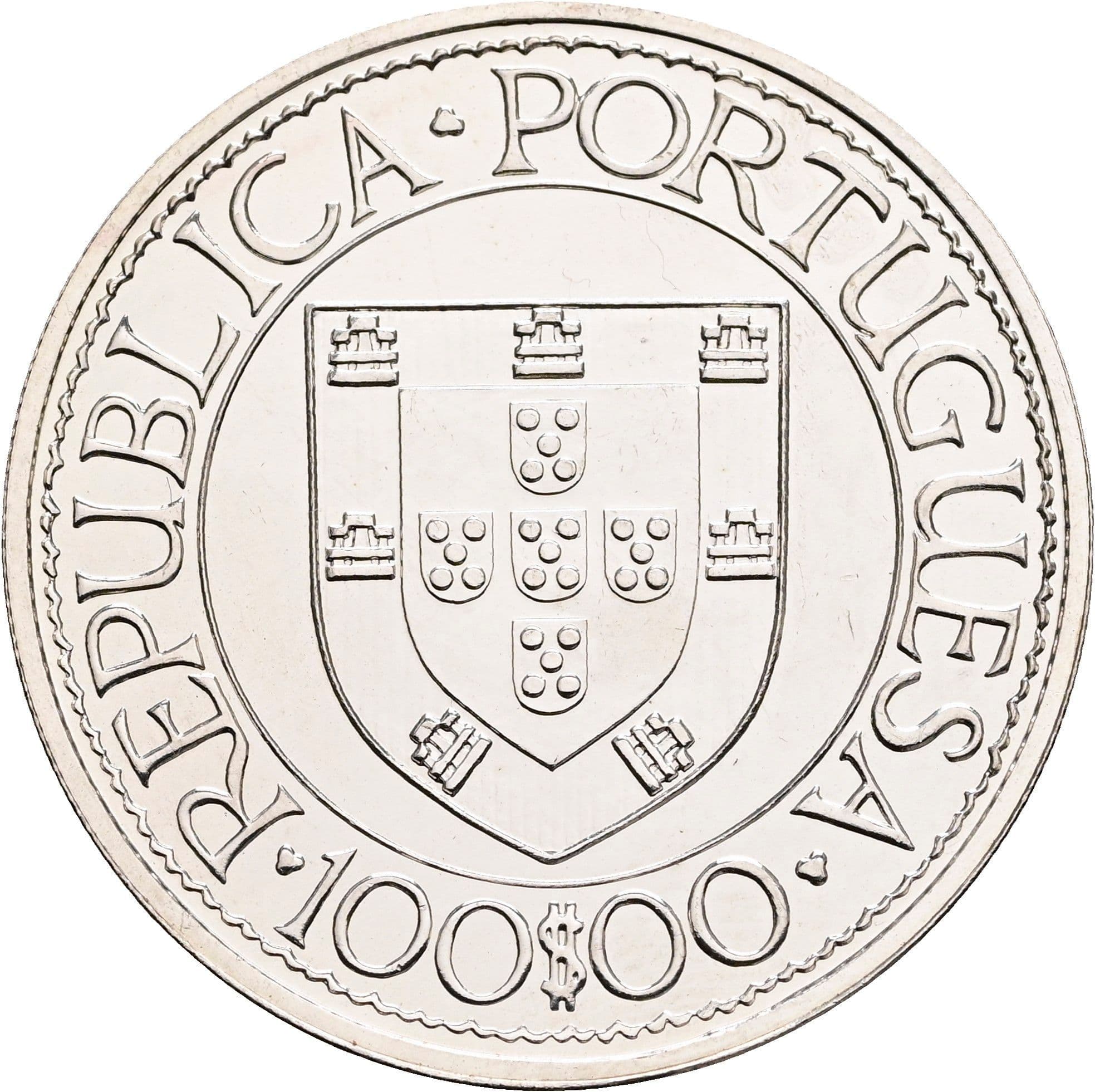 100 Escudos 1988 – Rückseite