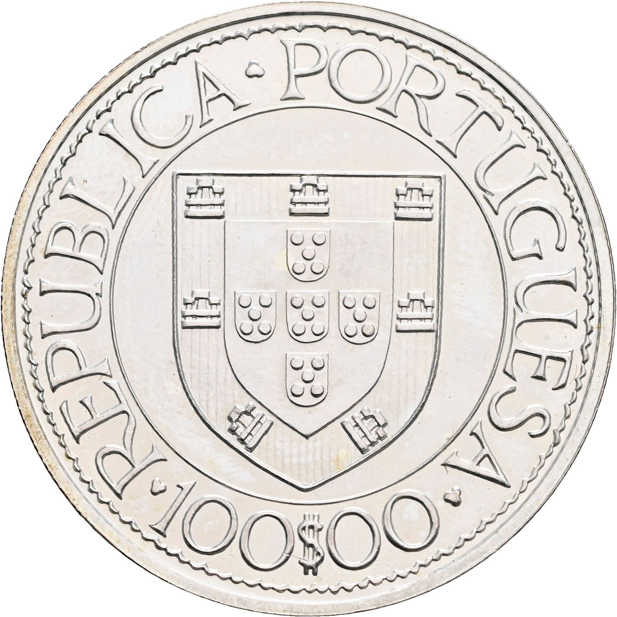 100 Escudos 1988 – Rückseite