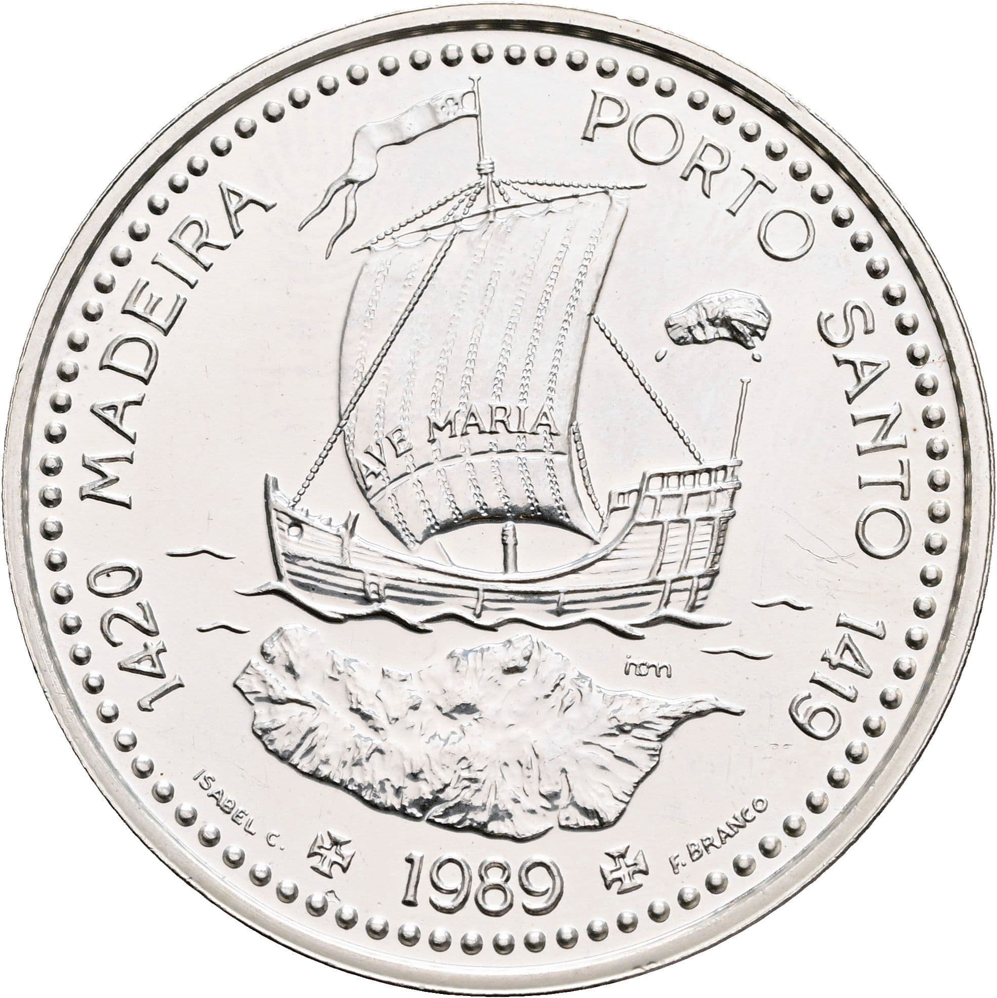 100 Escudos 1989 – Rückseite